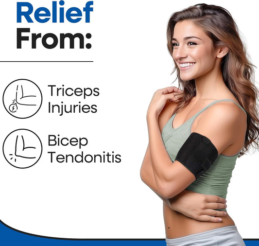 Unisex Bicep Tendonitis Brace & Compression Sleeve