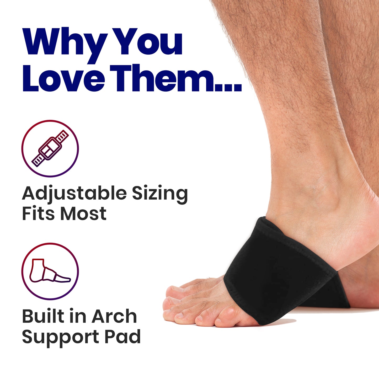 Plantar Fasciitis Arch Supports (One Size)