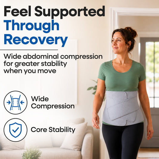 Ceinture abdominale unisexe post-opératoire avec bandes de compression