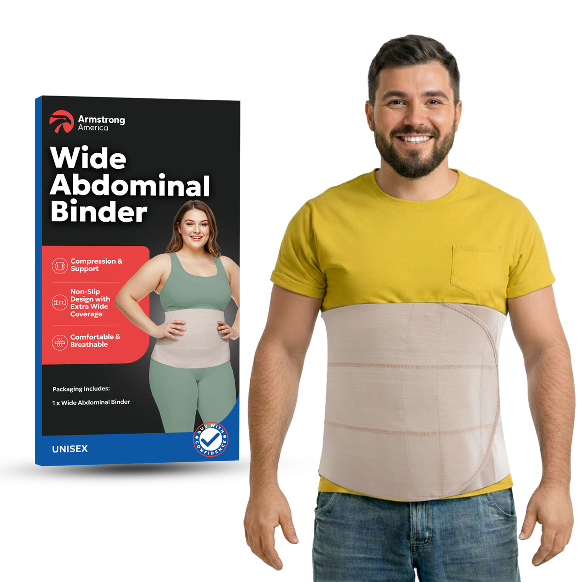 Ceinture Abdominale Unisexe Large 30,5 cm