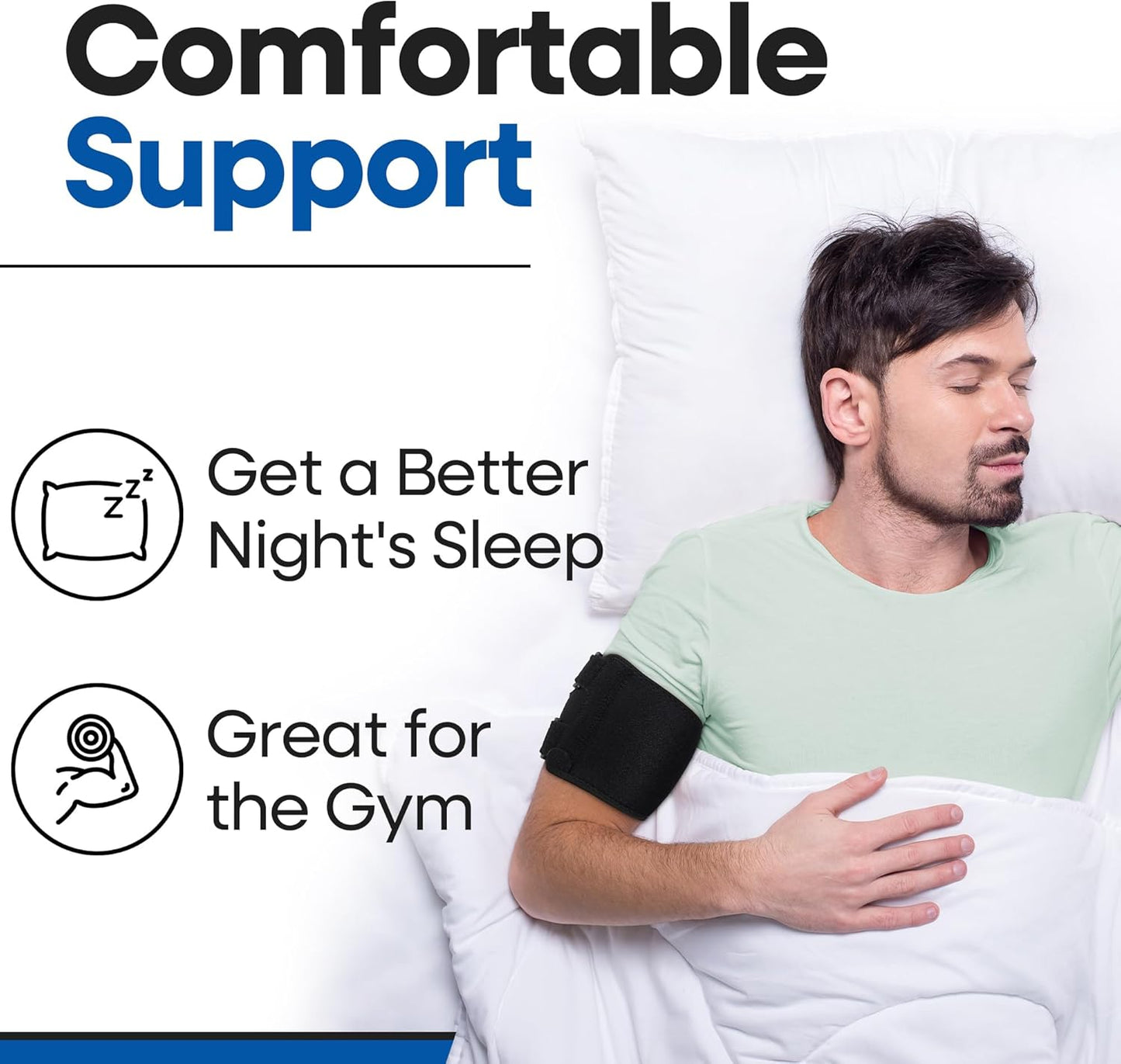 Unisex Bicep Tendonitis Brace & Compression Sleeve