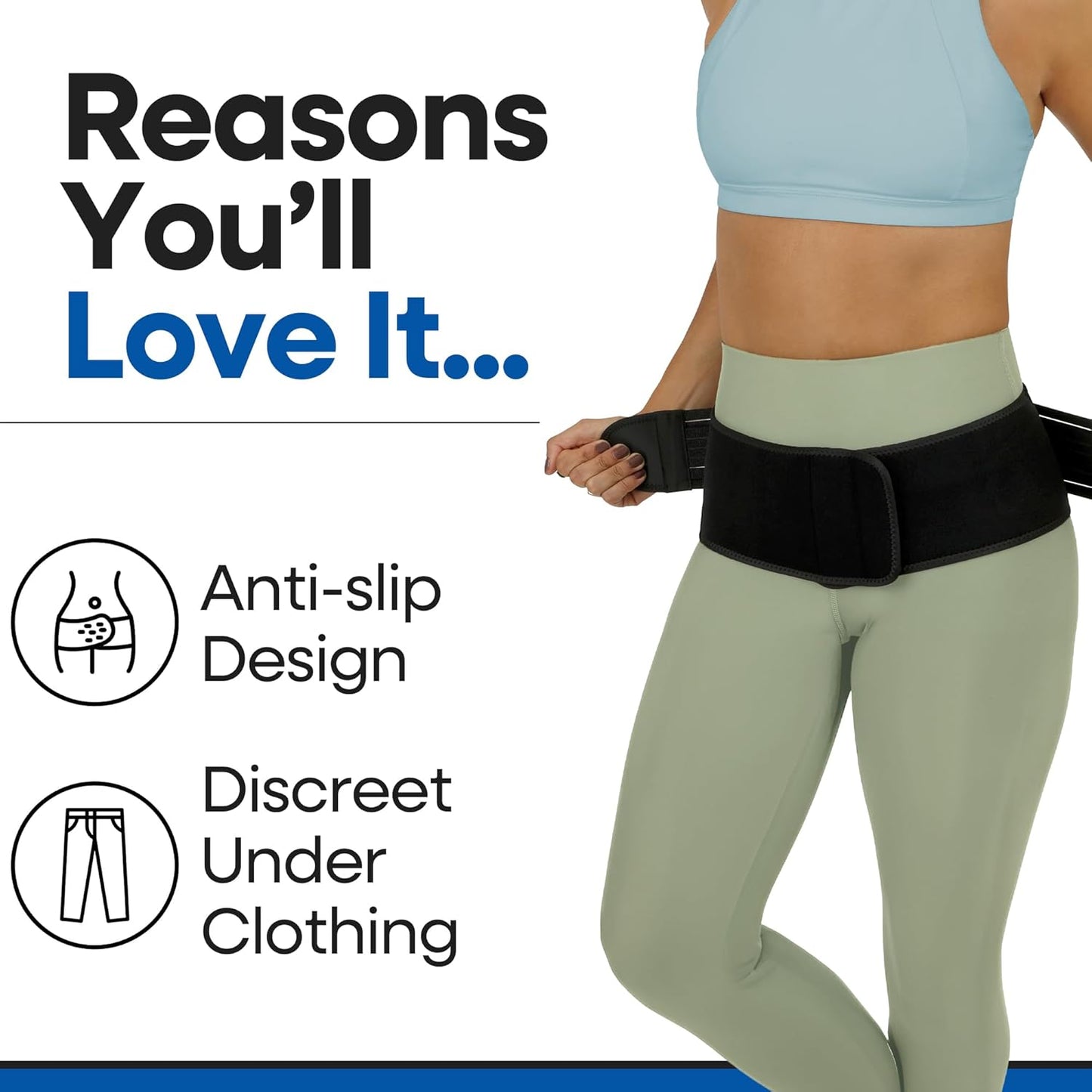 SI Joint Belt Sacroiliac Brace for Sciatica Pain Relief