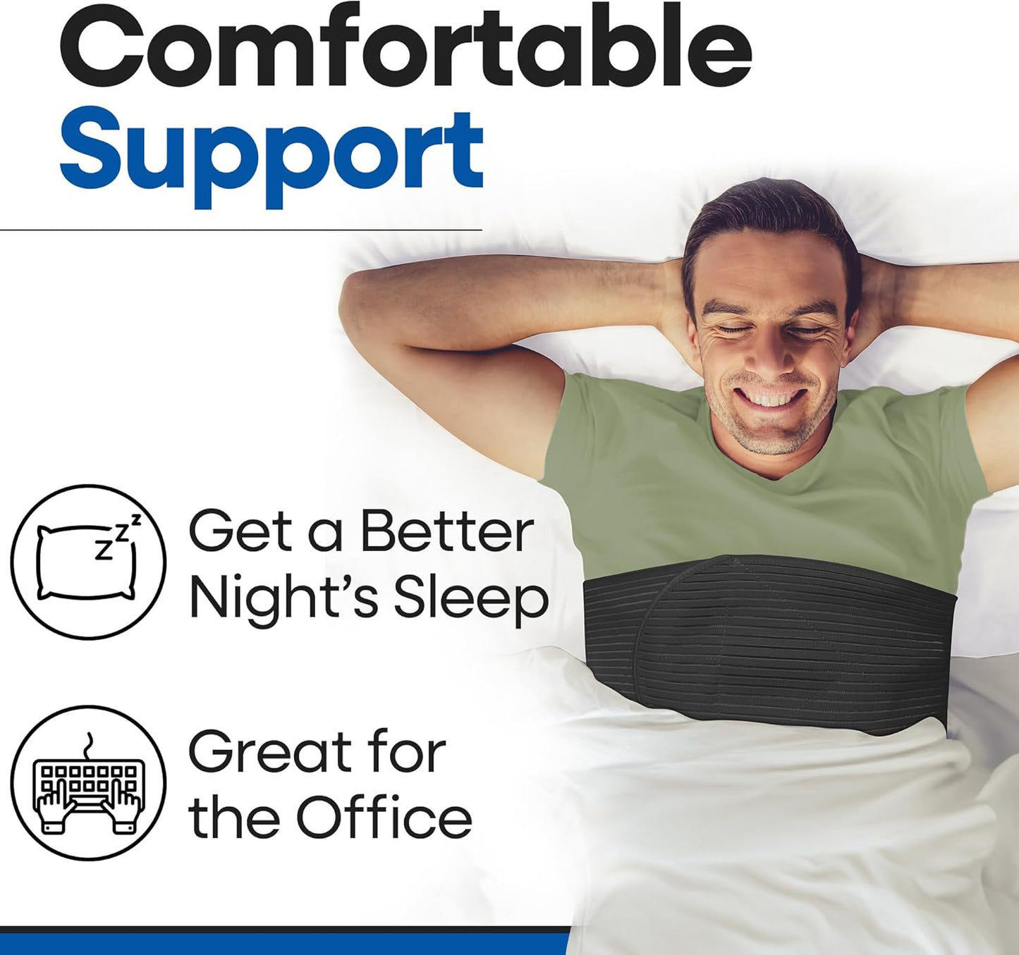 Unisex Rib Brace Chest Binder for Rib Pain Relief