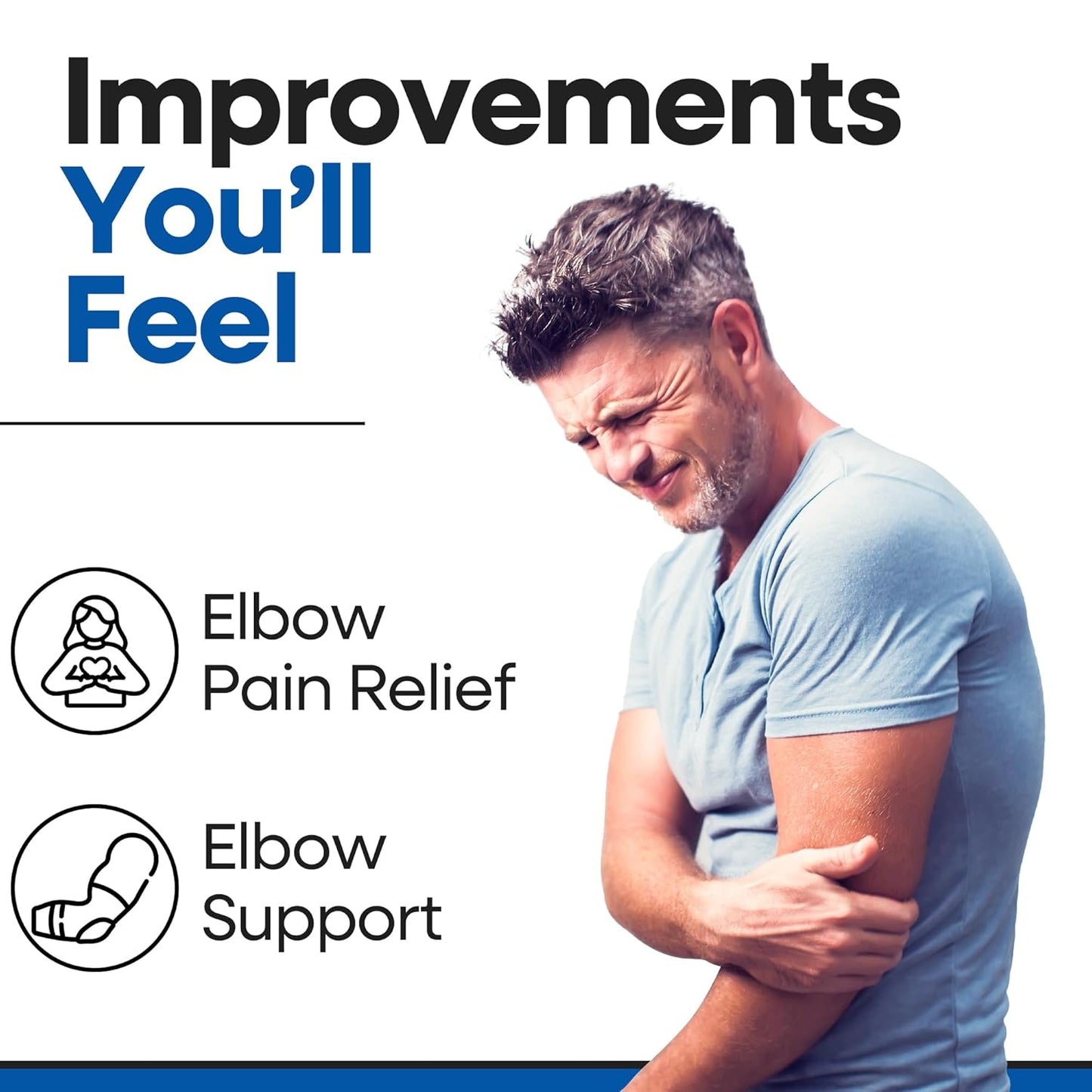 Unisex Padded Elbow Bursitis Brace | With Compression Sleeve