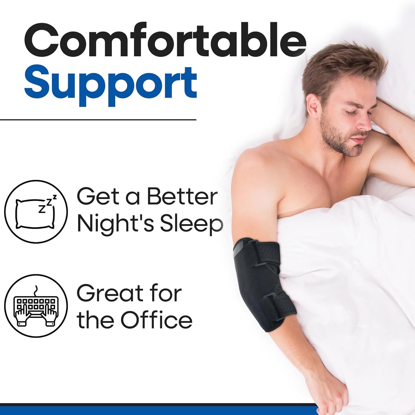 Unisex Elbow Brace with Removable Splints