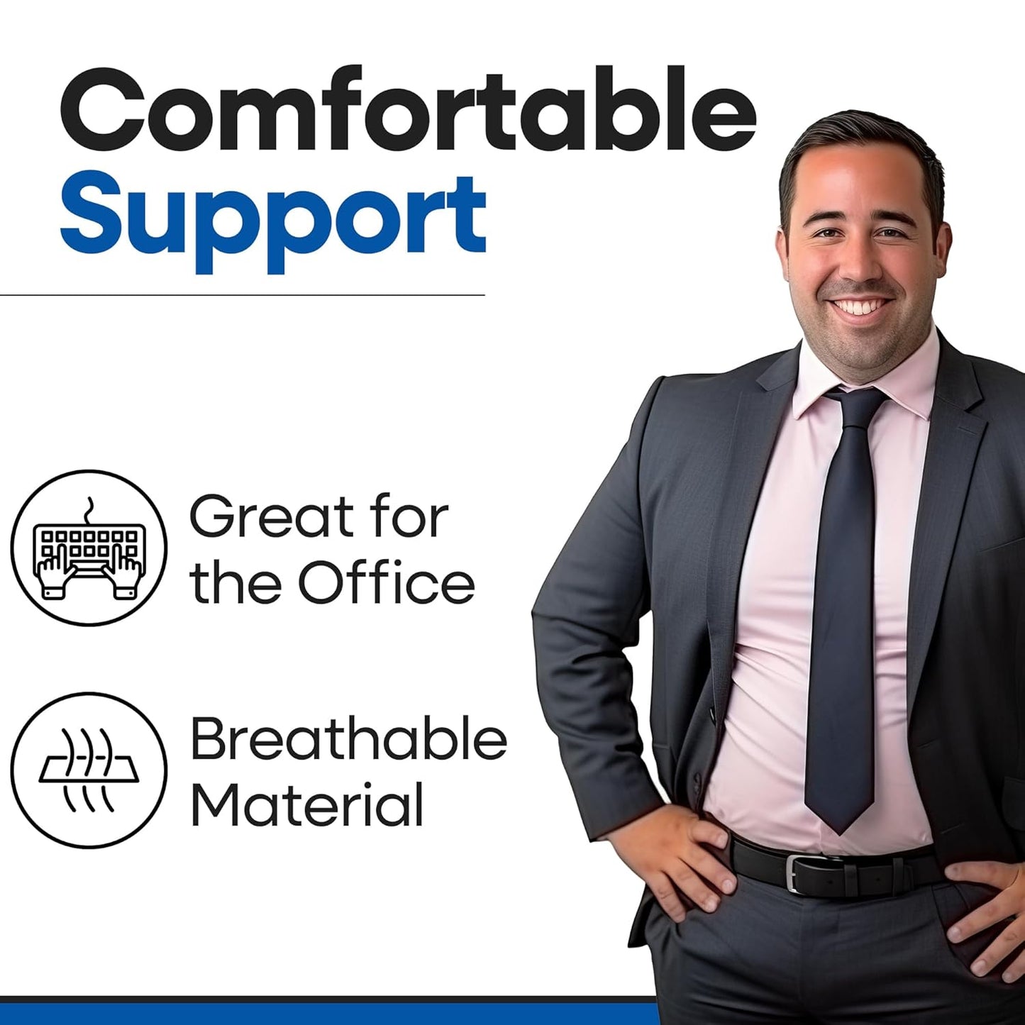 Unisex Hernia Belt with Support Straps & Pressure Pad