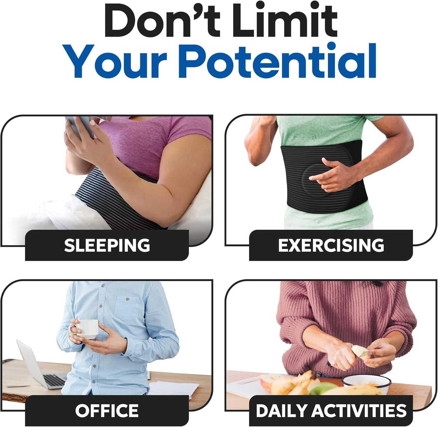 Unisex Umbilical Hernia Belt with Pad