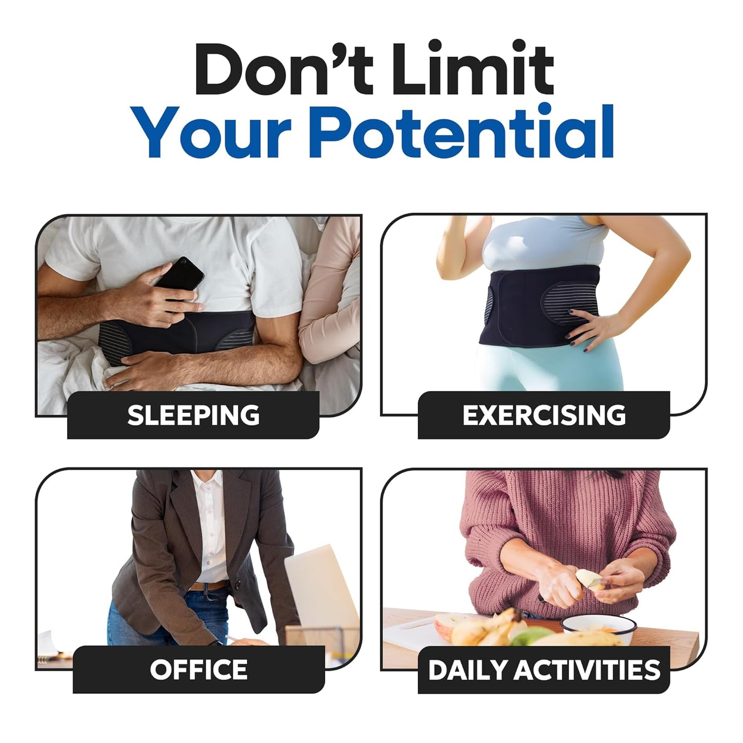 Unisex Hernia Belt with Support Straps & Pressure Pad