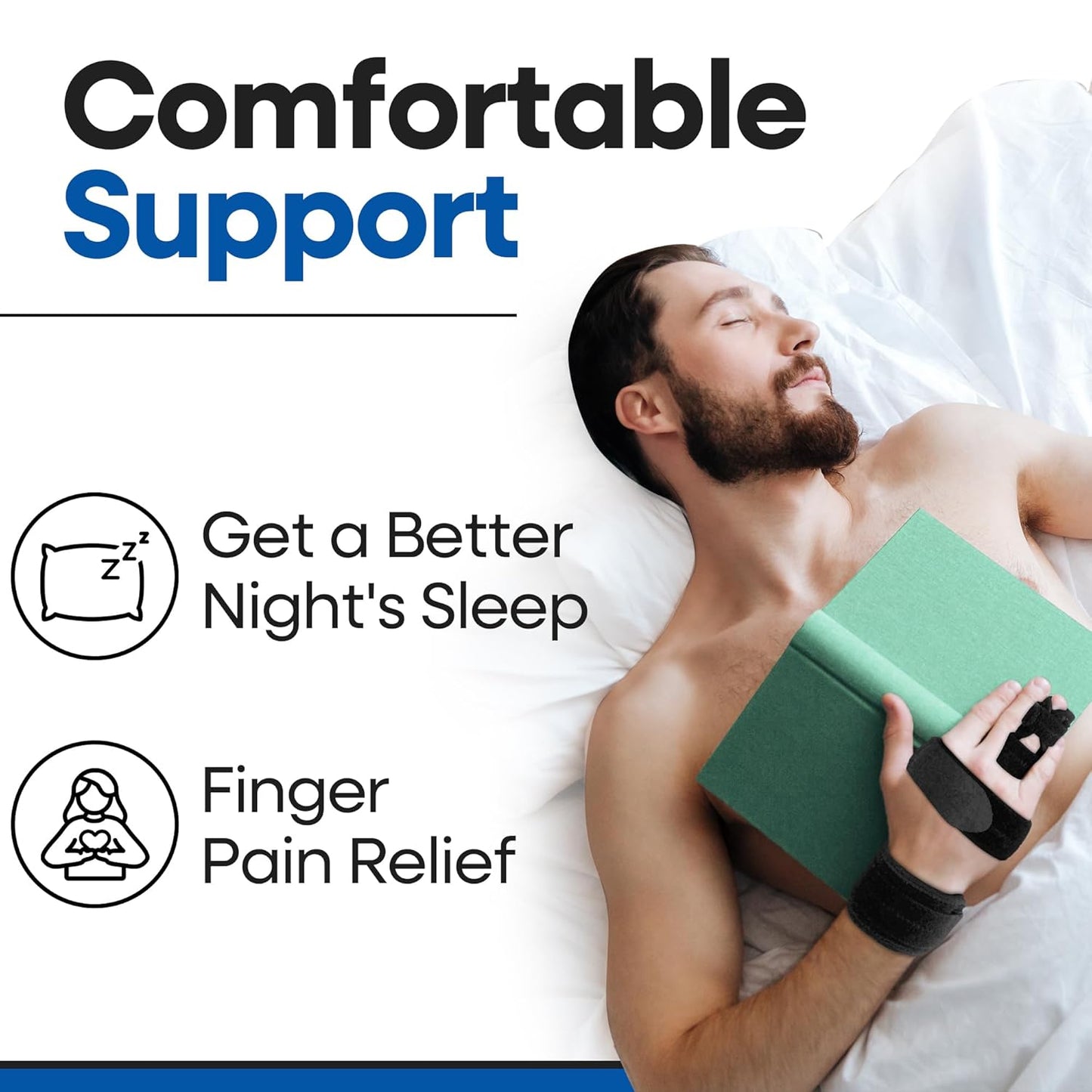 Trigger Finger Splint Finger Brace with Palm Band