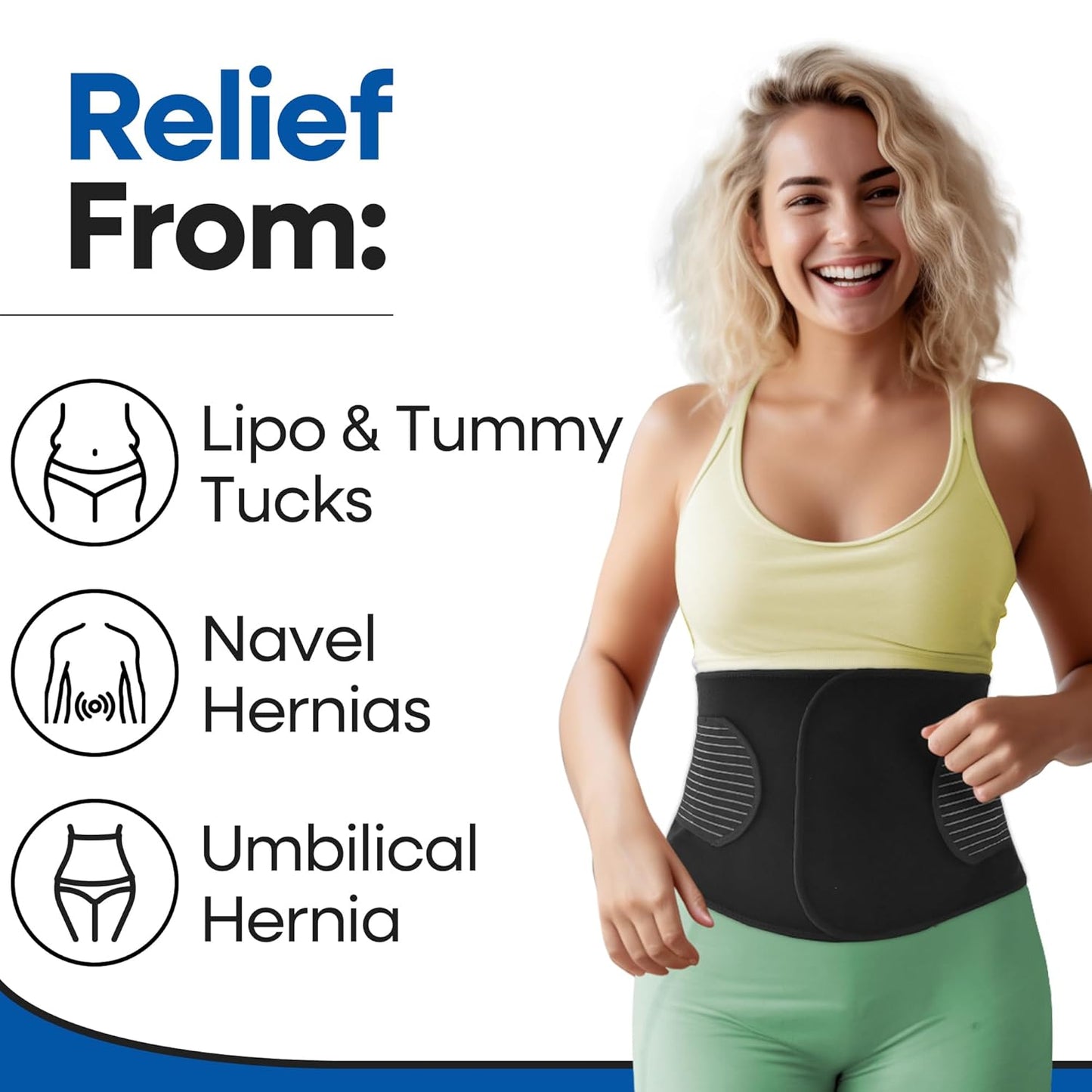 Unisex Hernia Belt with Support Straps & Pressure Pad