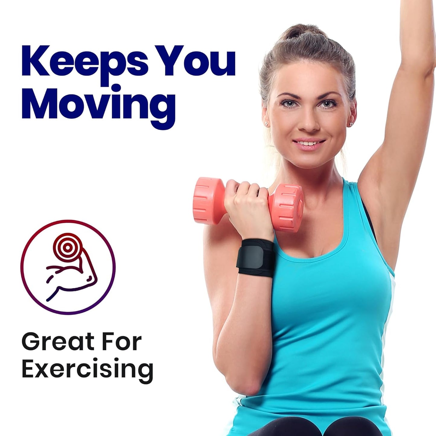 Wrist Compression Wraps for Tendonitis | 2-Pack