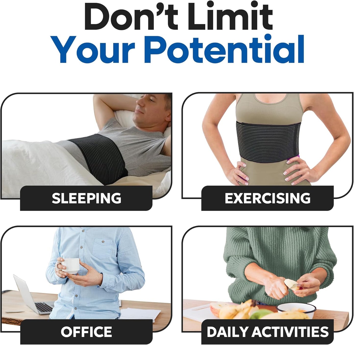 Unisex Rib Brace Chest Binder for Rib Pain Relief