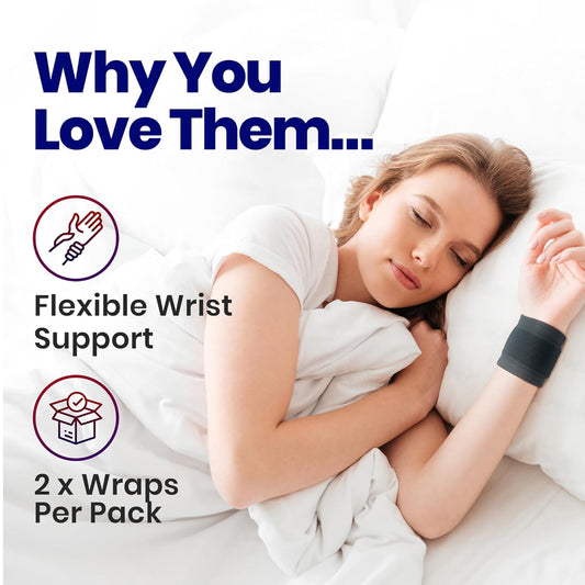 Wrist Compression Wraps for Tendonitis | 2-Pack