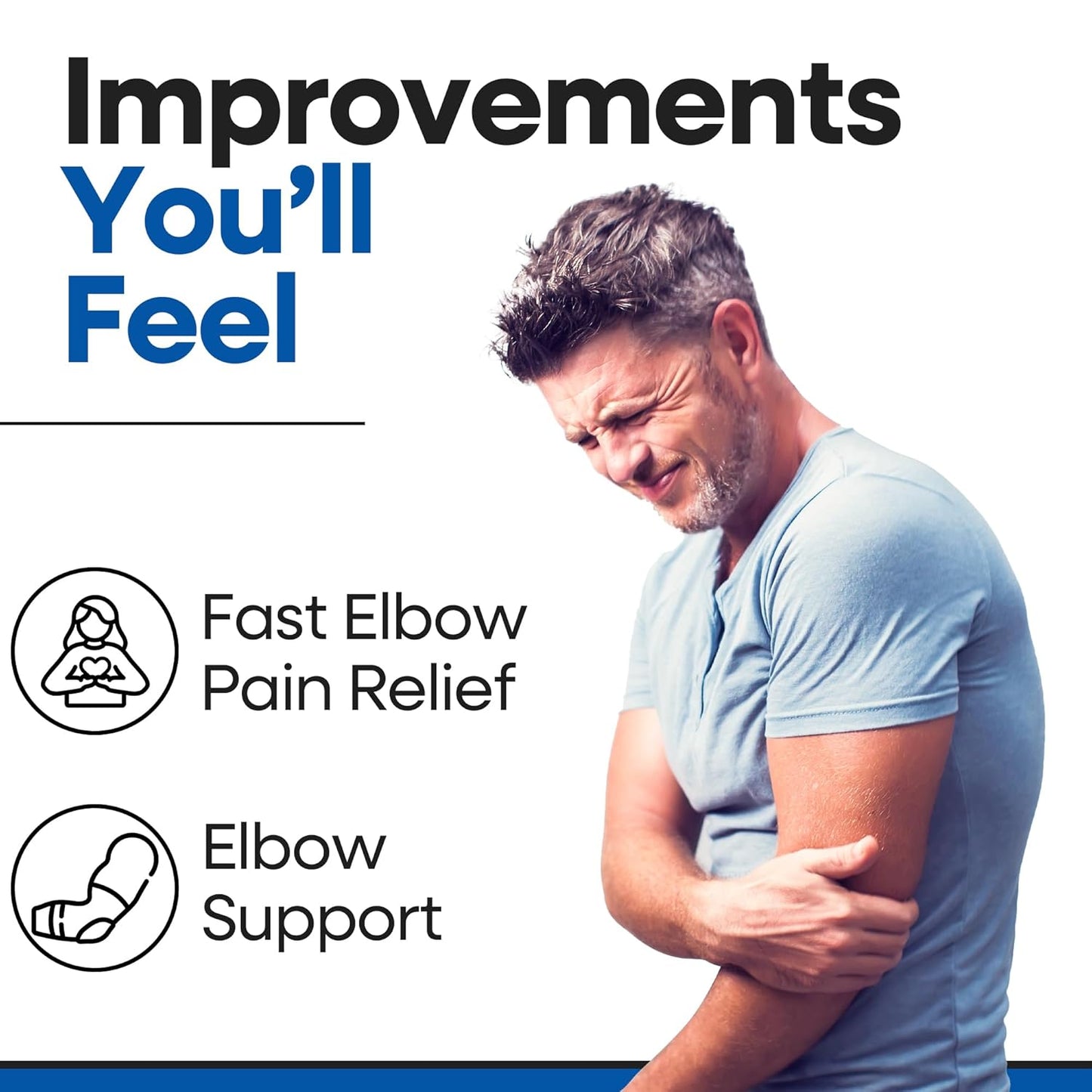 Unisex Elbow Brace with Removable Splints