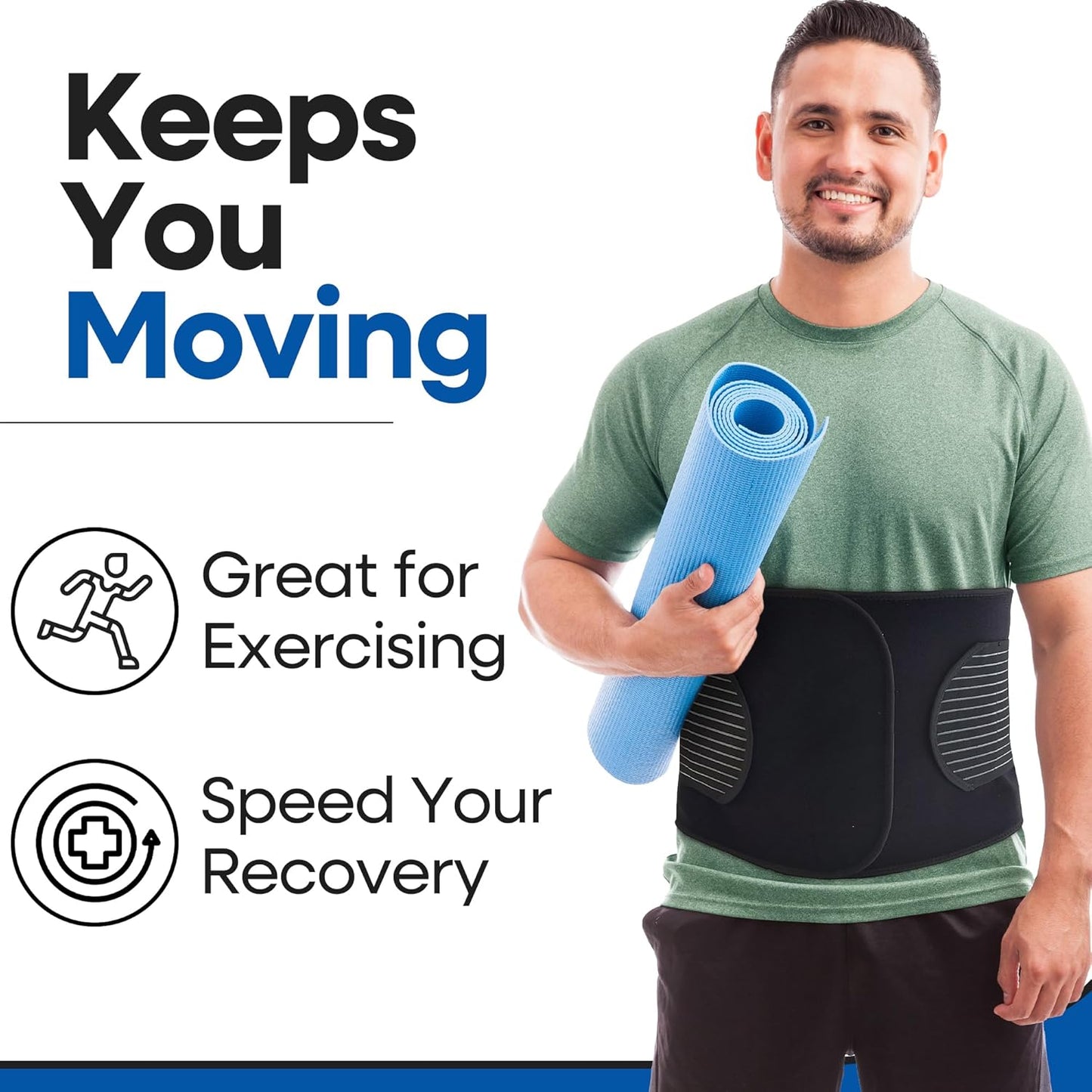 Unisex Hernia Belt with Support Straps & Pressure Pad