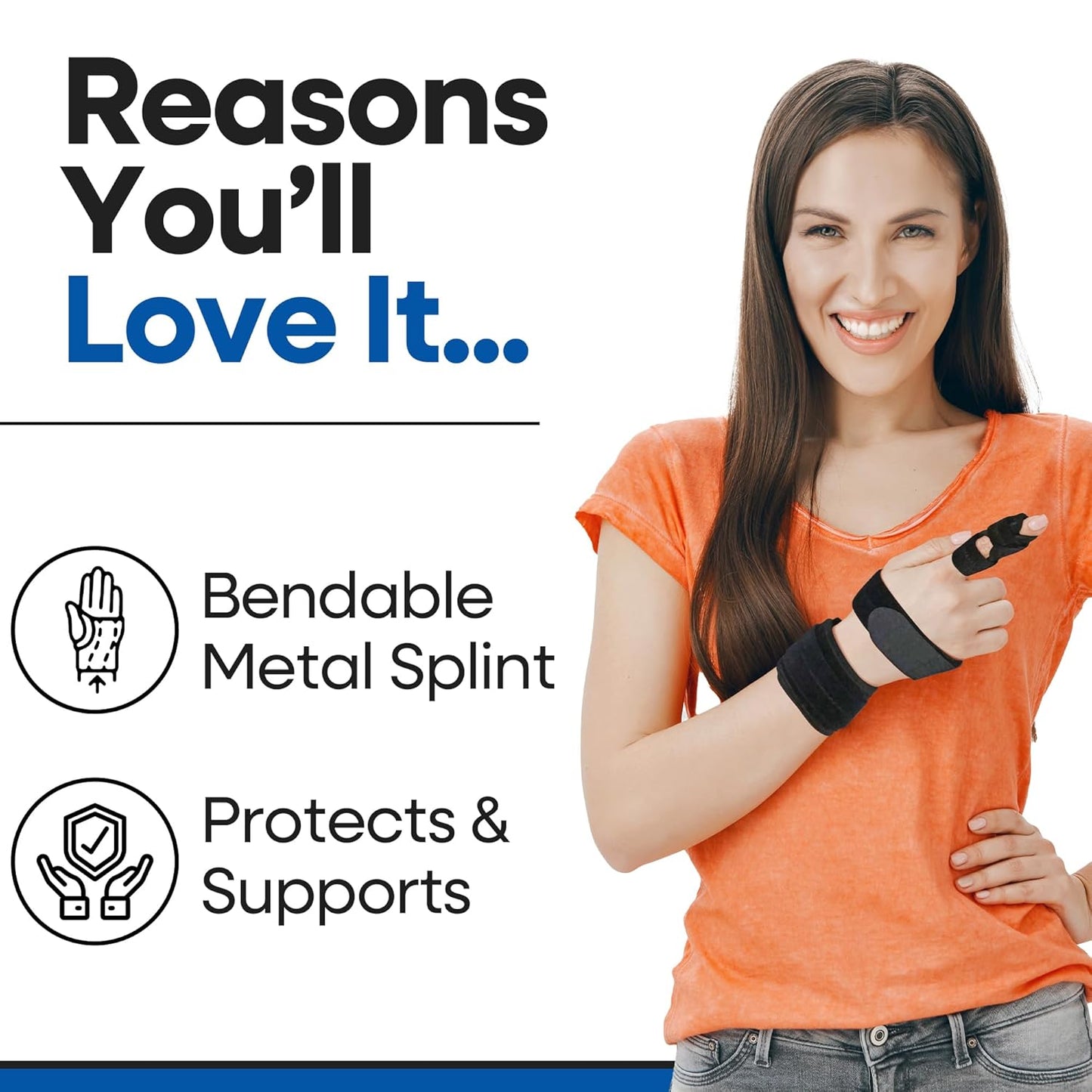 Trigger Finger Splint Finger Brace with Palm Band