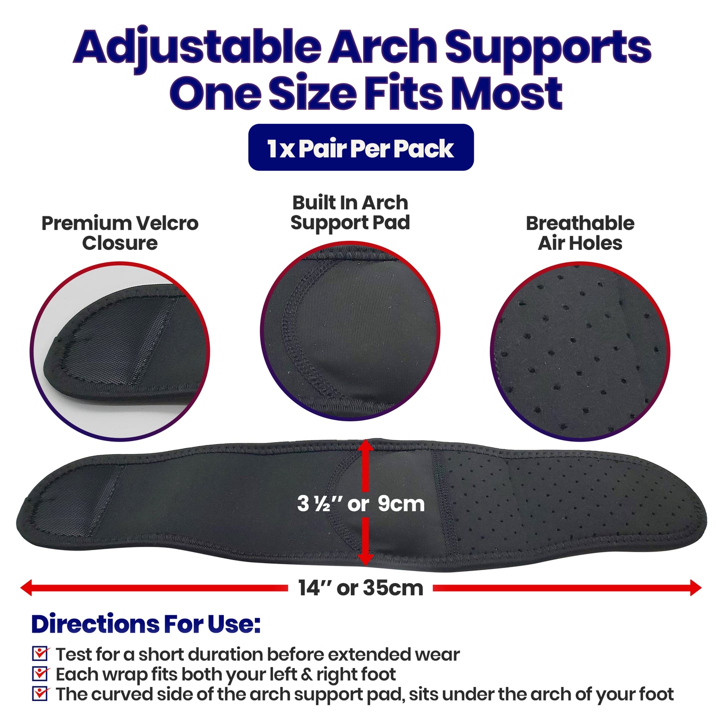 Plantar Fasciitis Arch Supports (One Size)