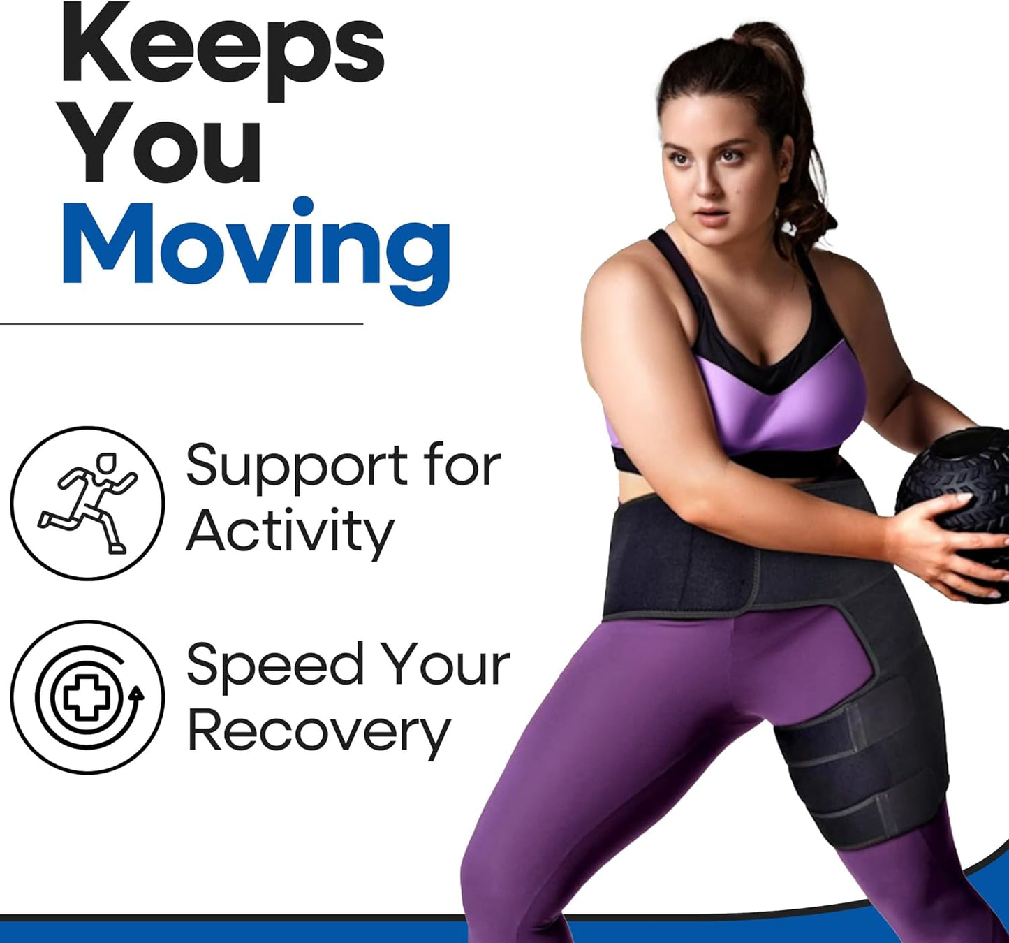 Unisex Hip Brace Compression Sleeve for Sciatica Pain