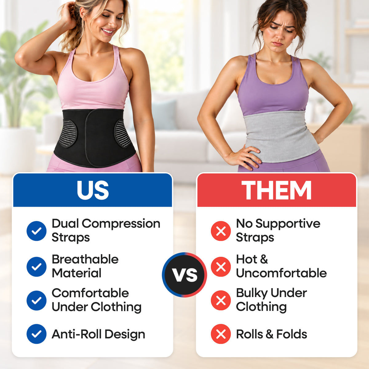Ceinture herniaire unisexe avec sangles de soutien et pelote de compression