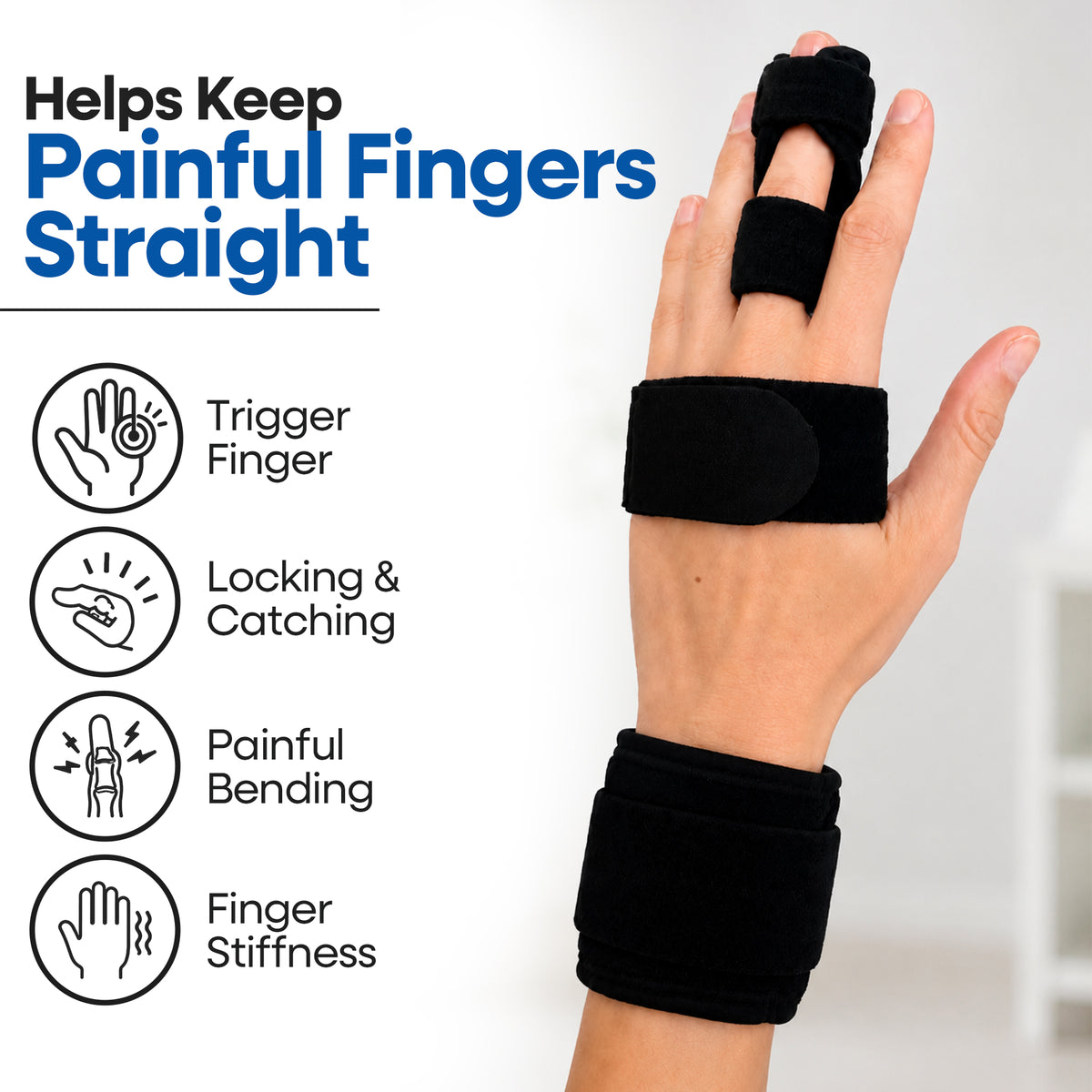 Trigger Finger Splint Finger Brace with Palm Band