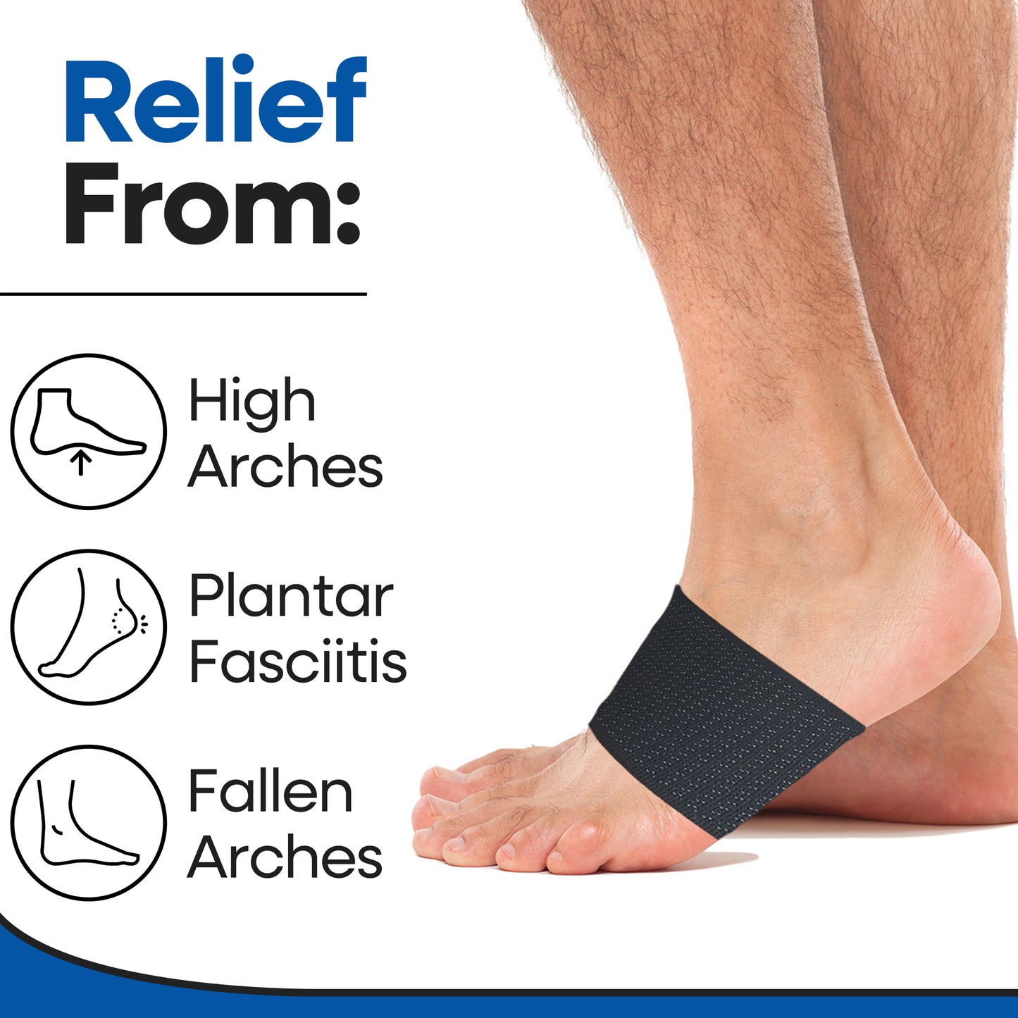 Unisex Plantar Fasciitis Arch Supports | 3 Pairs