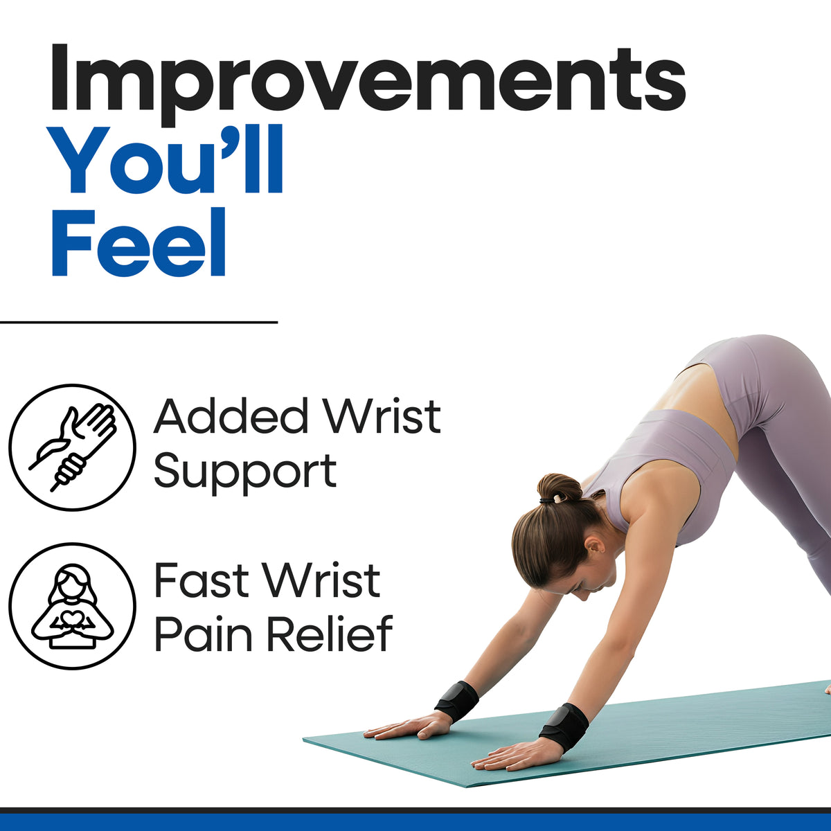 Muñequeras de compresión para la tendinitis | Paquete de 2