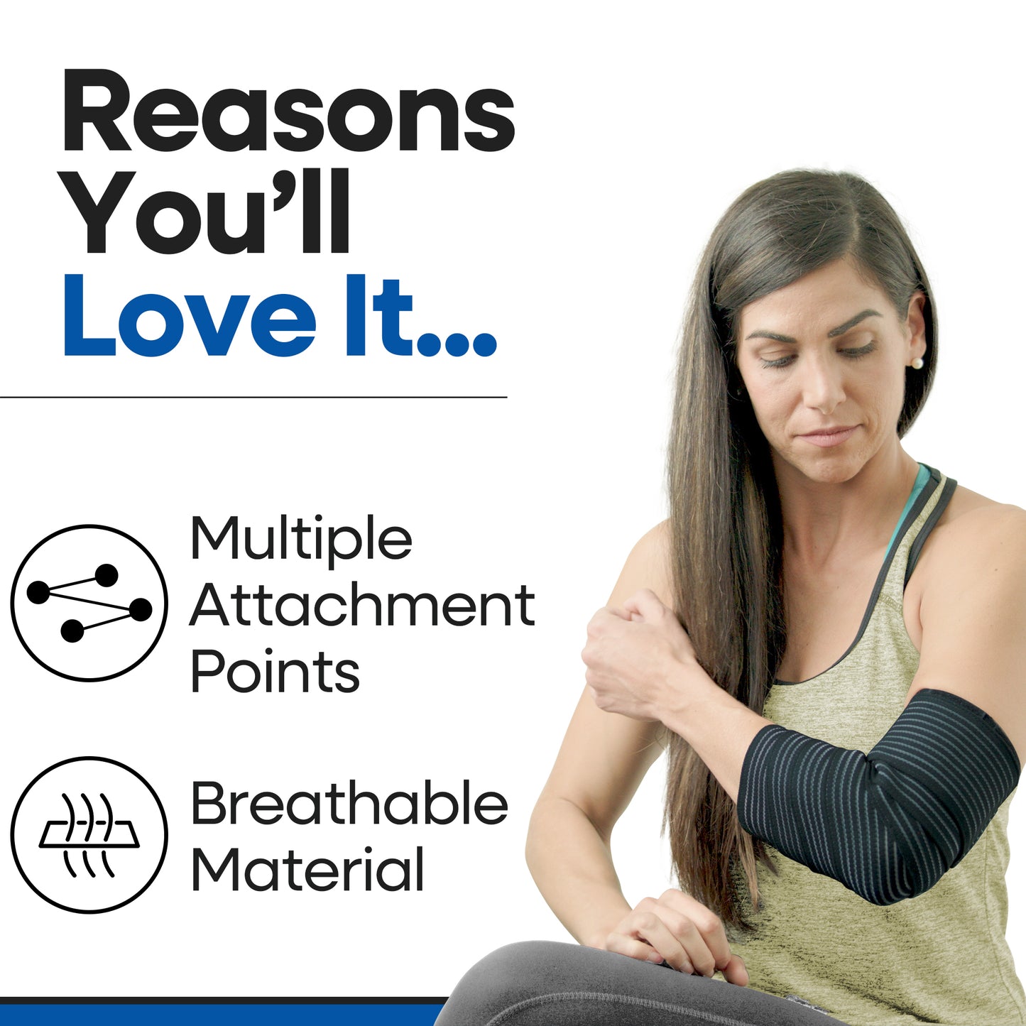 Elastic Knee Compression Wraps