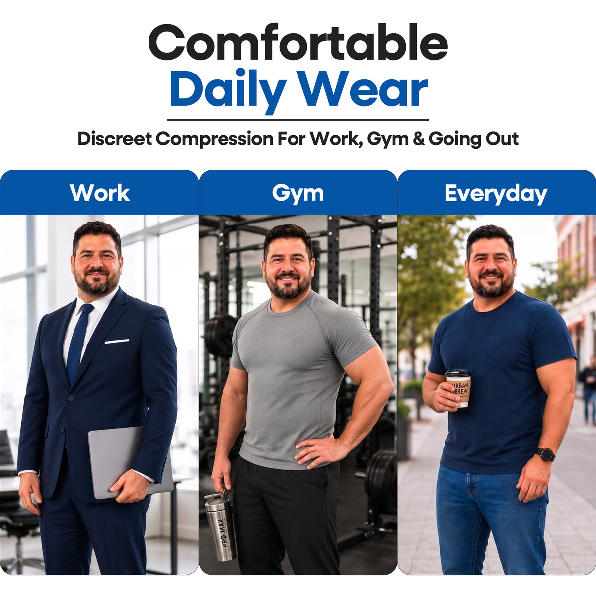 Débardeur gainant de compression amincissant pour homme