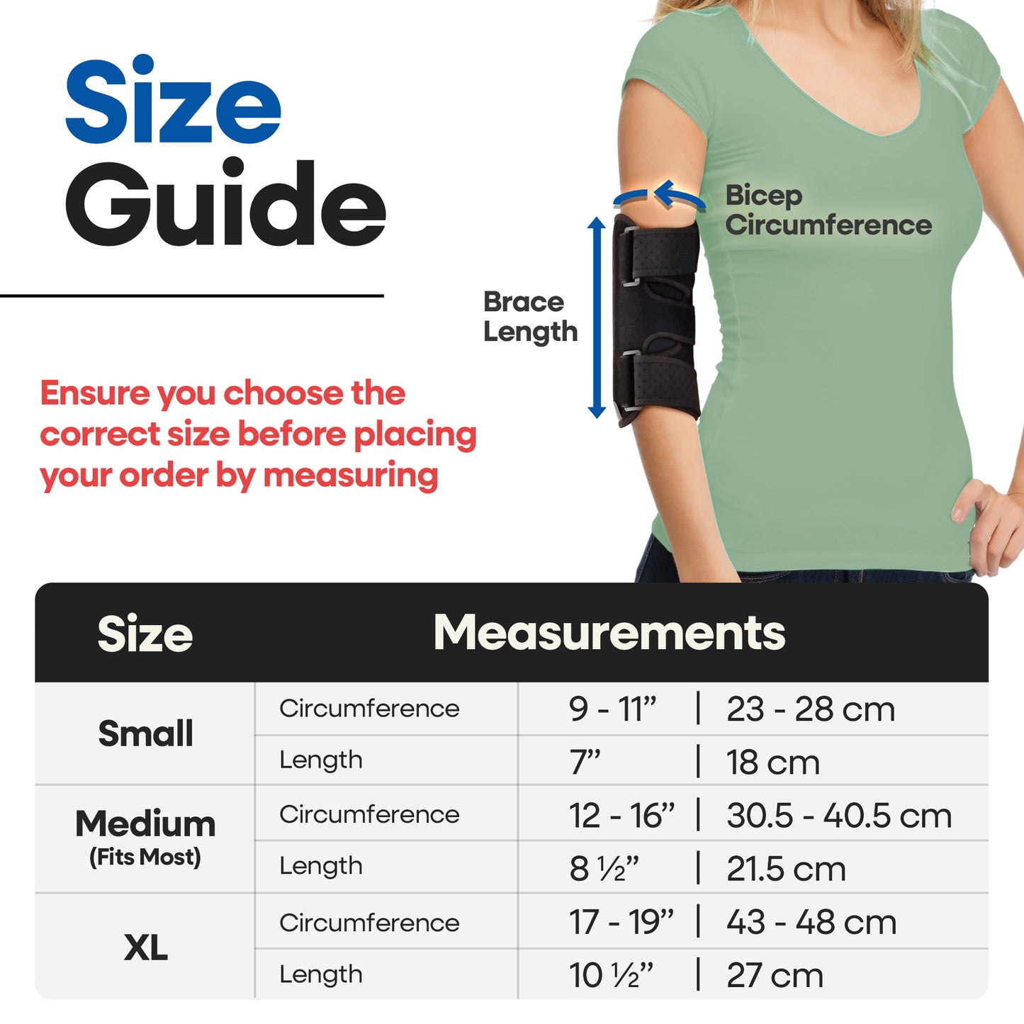 Unisex Elbow Brace with Removable Splints