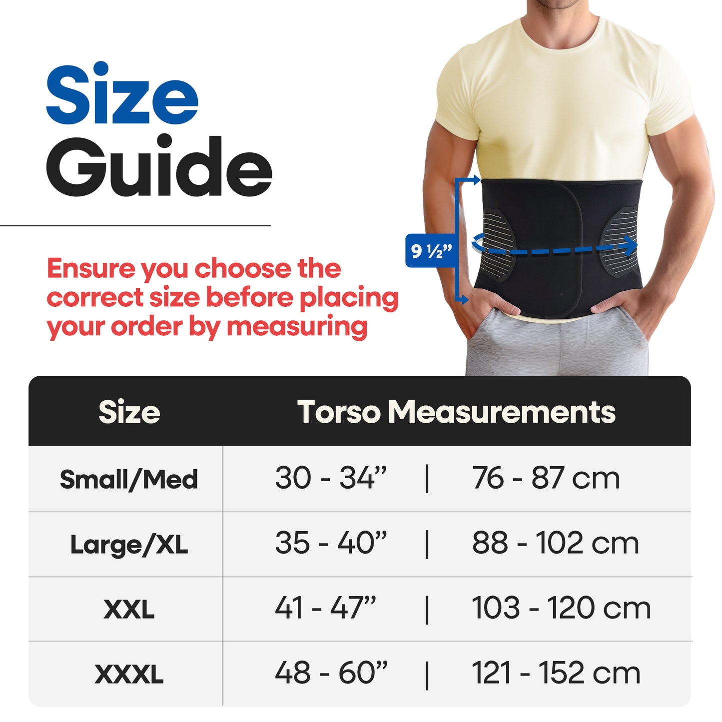 Unisex Hernia Belt with Support Straps & Pressure Pad
