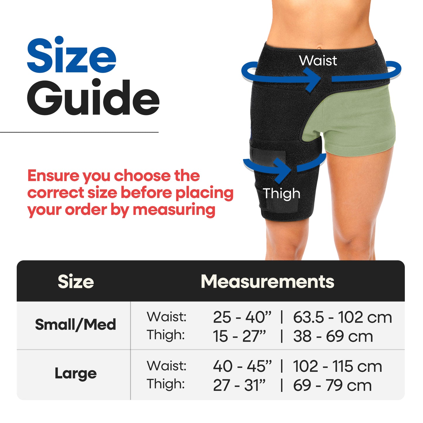 Unisex Hip Brace Compression Sleeve for Sciatica Pain