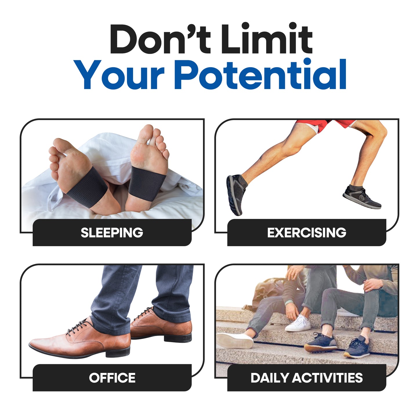 Unisex Plantar Fasciitis Arch Supports | 3 Pairs