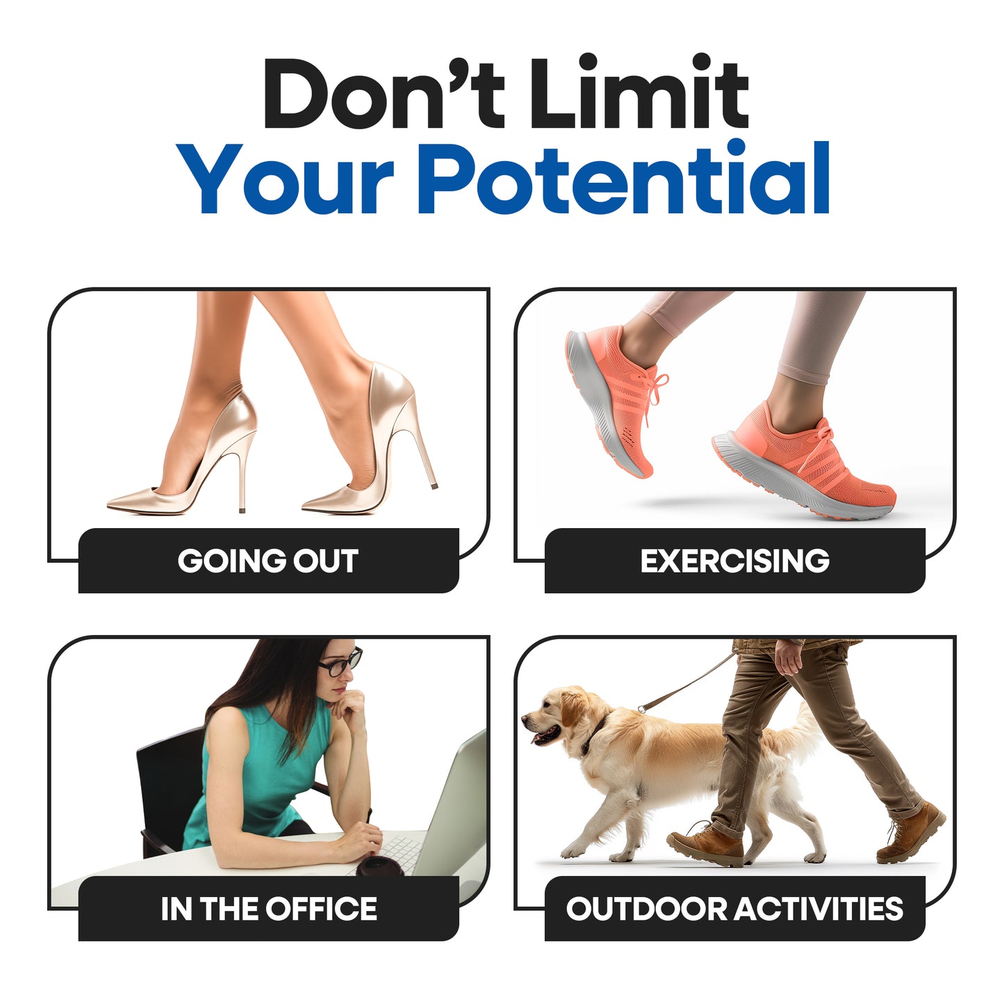 Gel Heel Cups for Heel Pain Relief | 3 Pairs