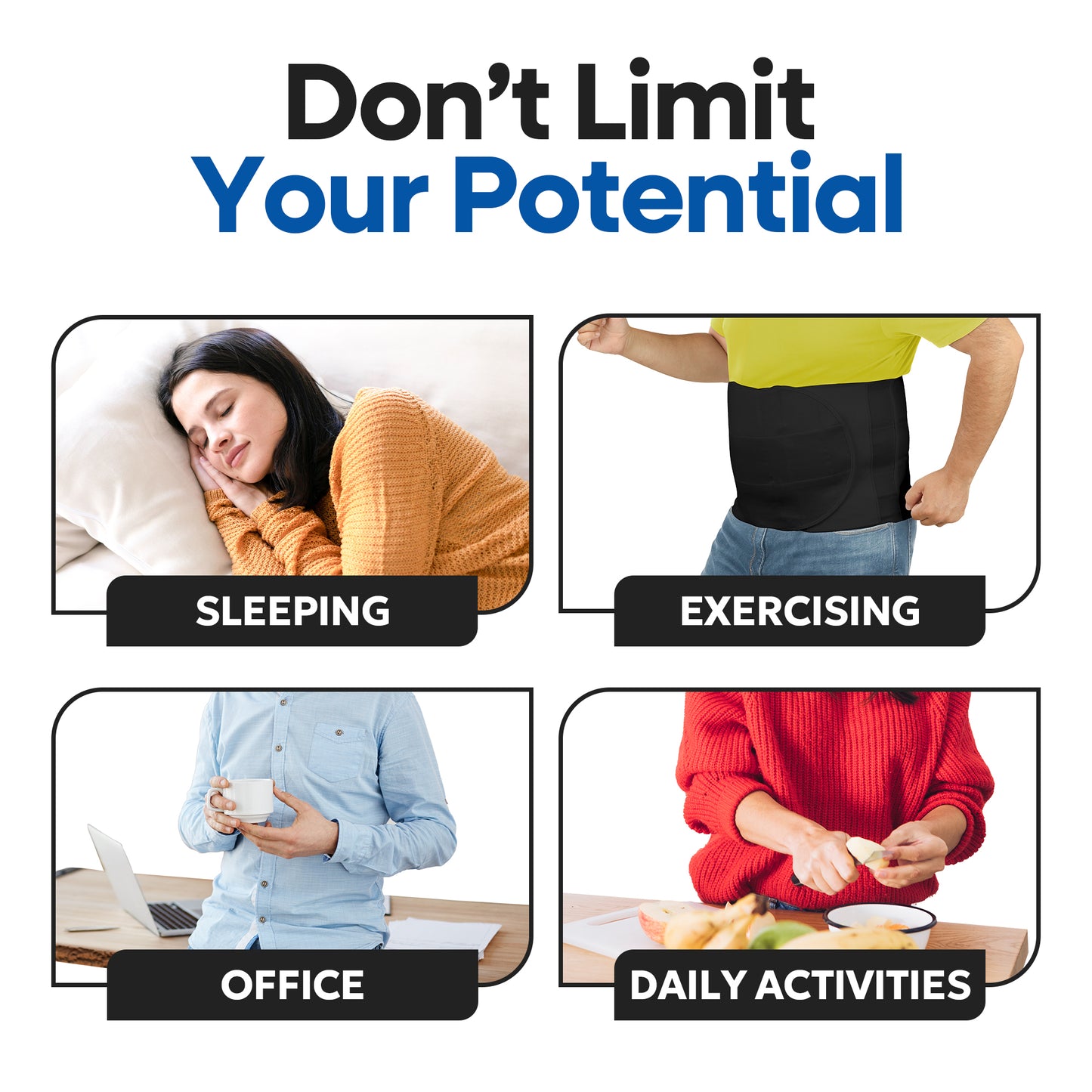 Unisex Plus Size 12" Wide Abdominal Binder Belly Wrap