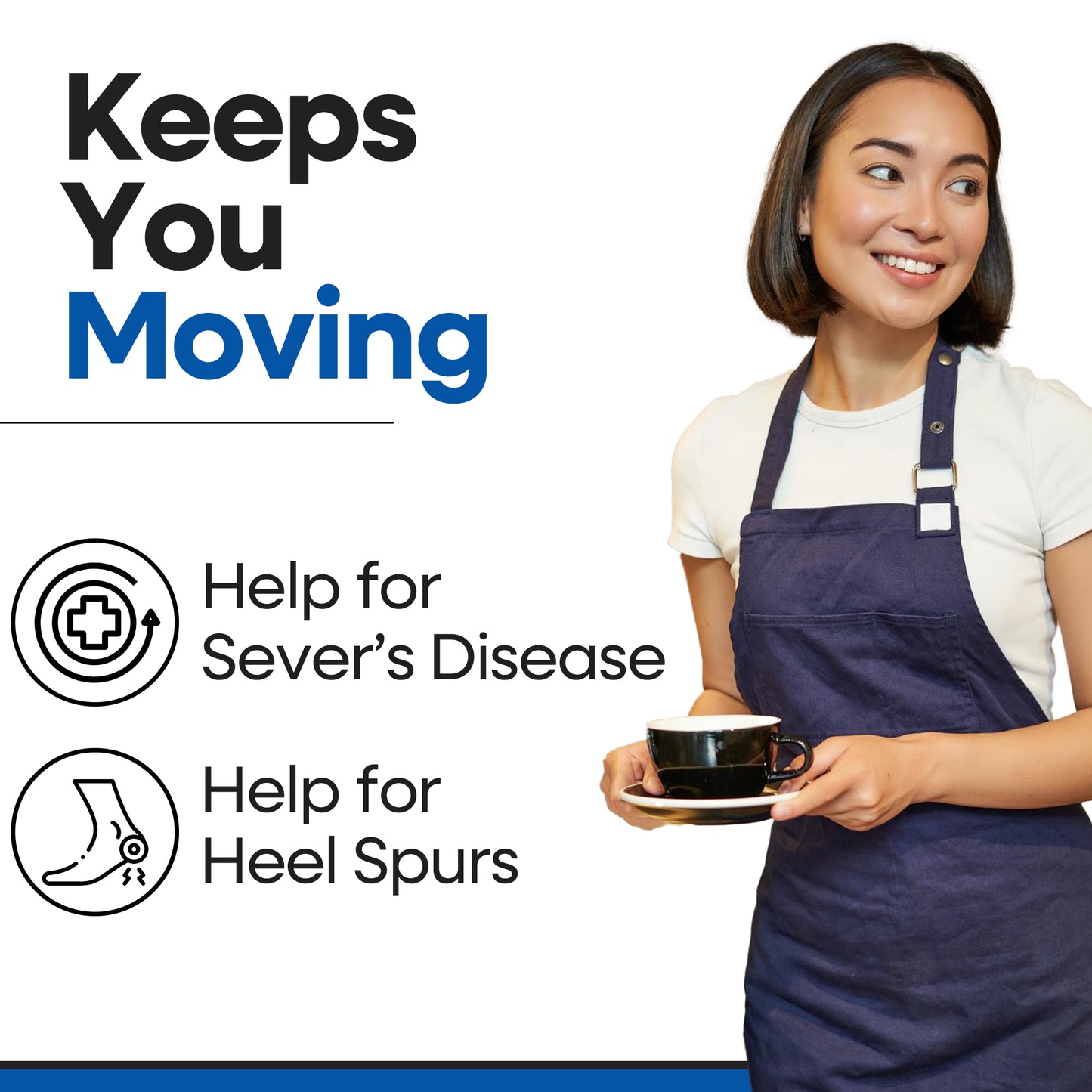 Gel Heel Cups for Heel Pain Relief | 3 Pairs