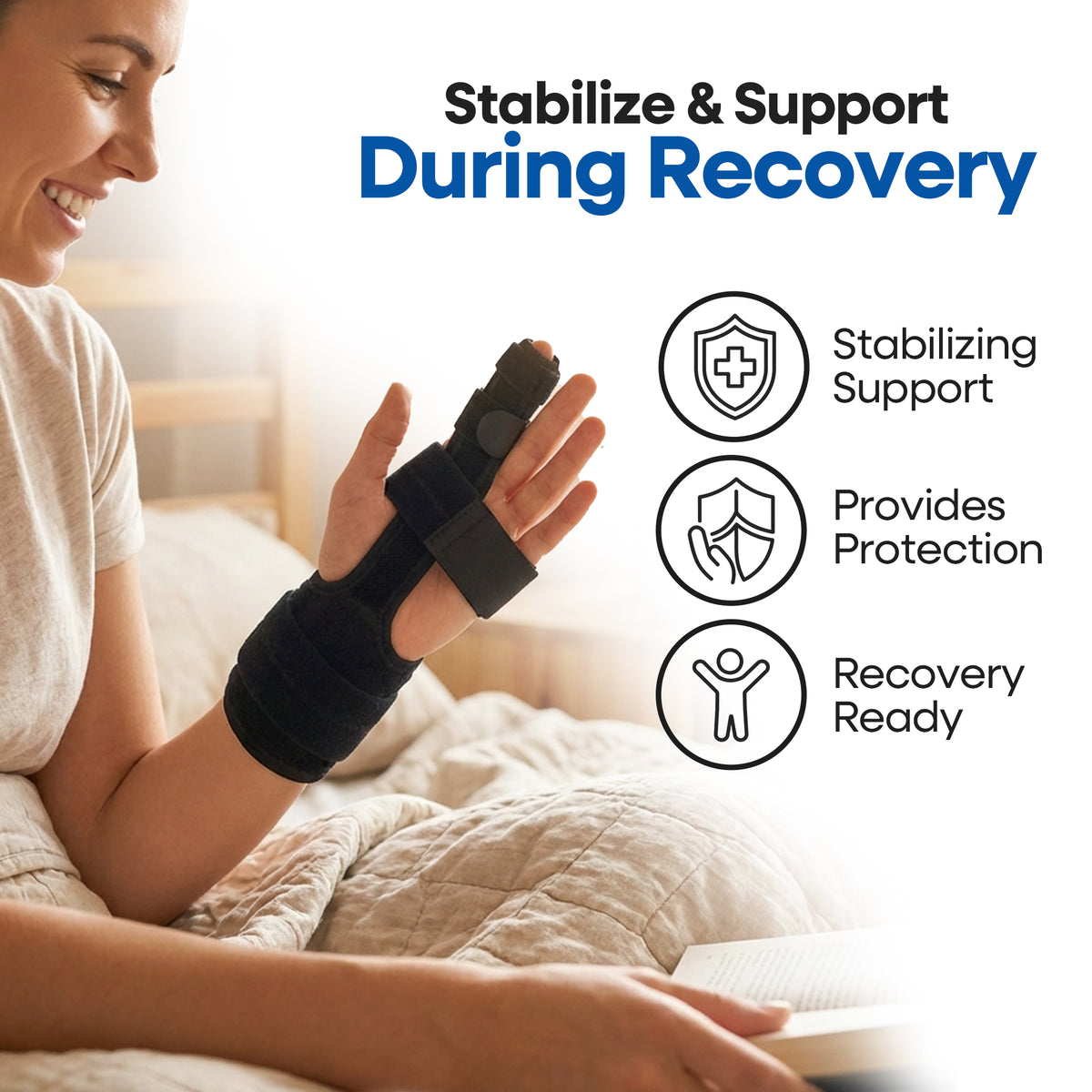 Trigger Finger Splint Finger Brace with Palm Band