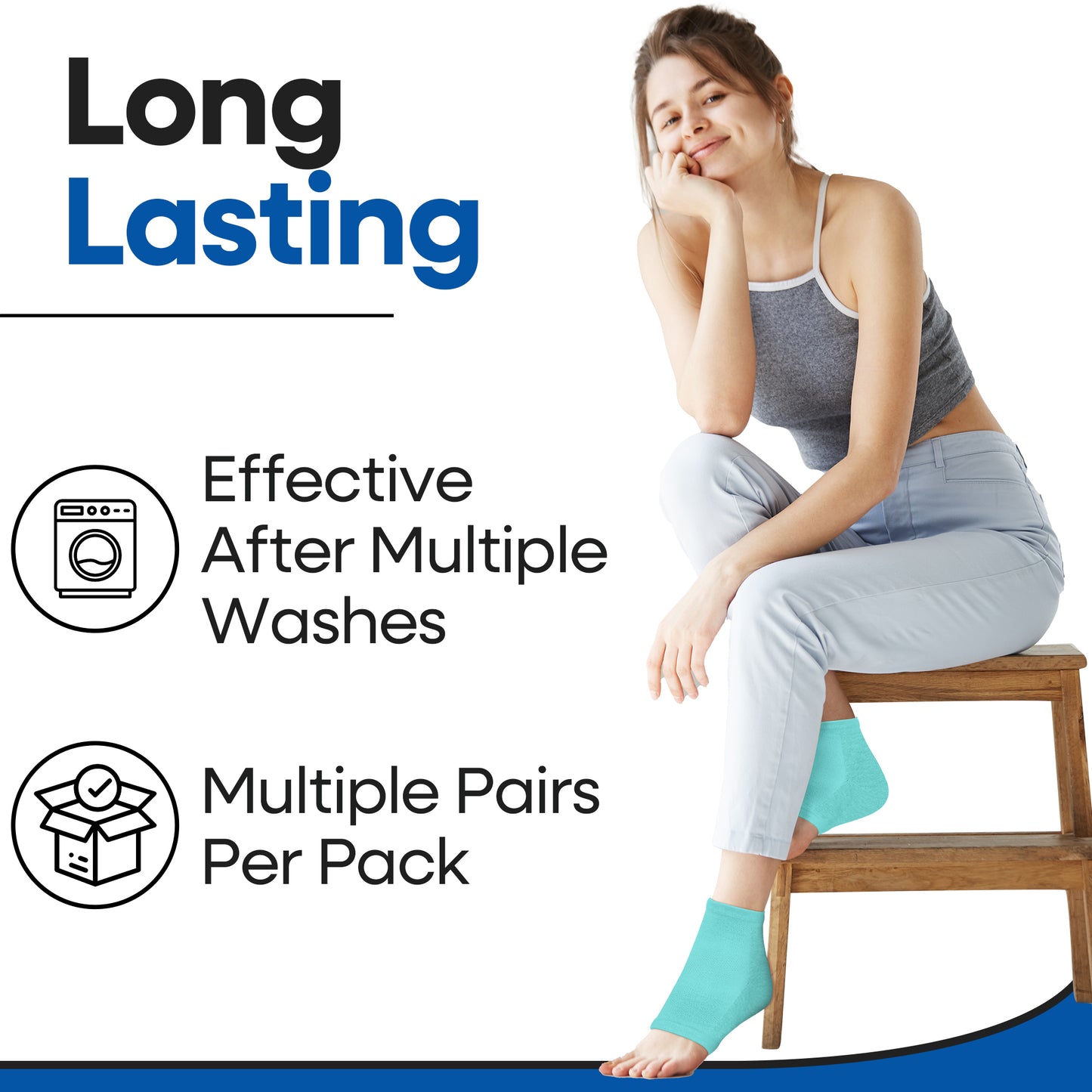 Moisturizing Heel Socks (3 Pairs)