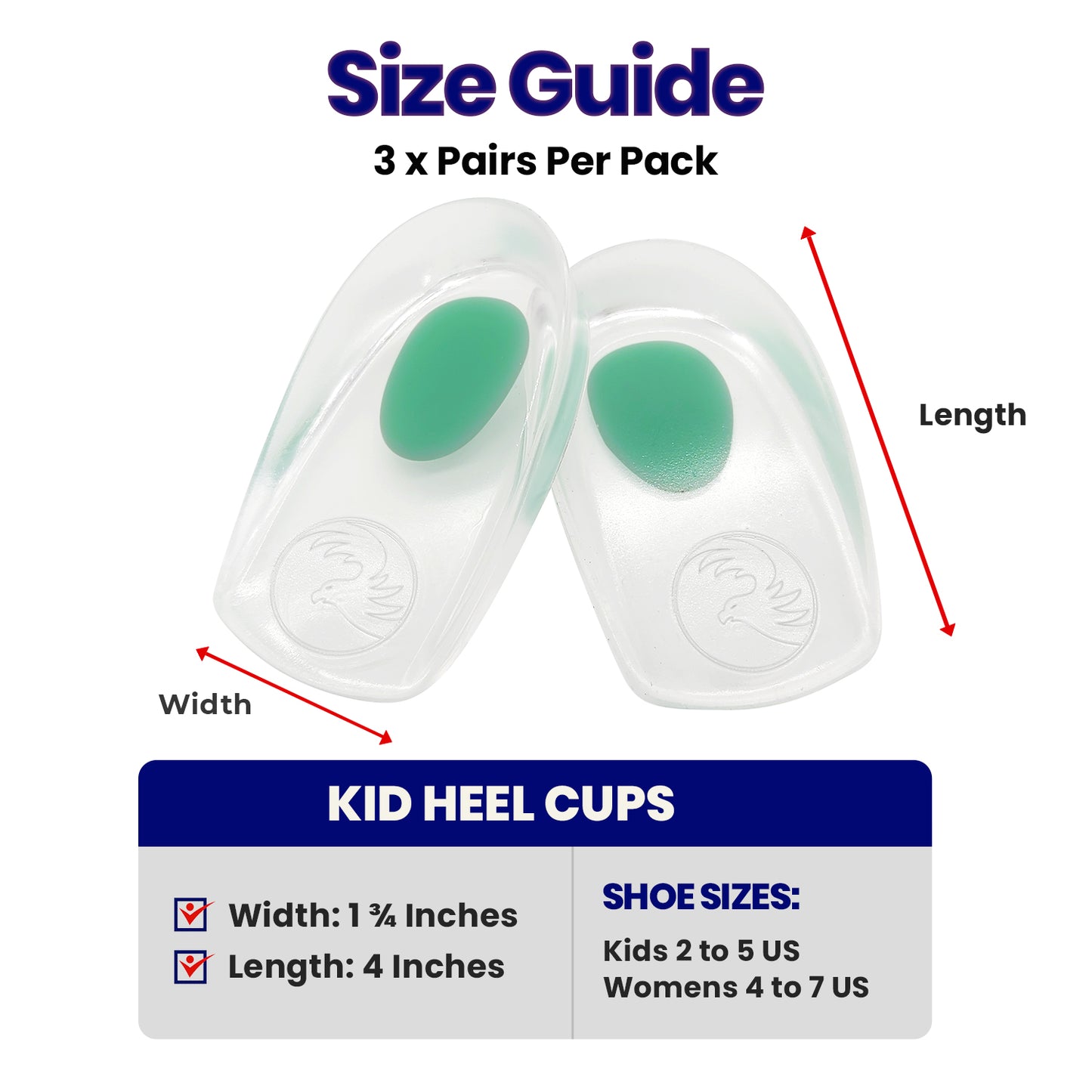 Kids Heel Cups (2-5 US)