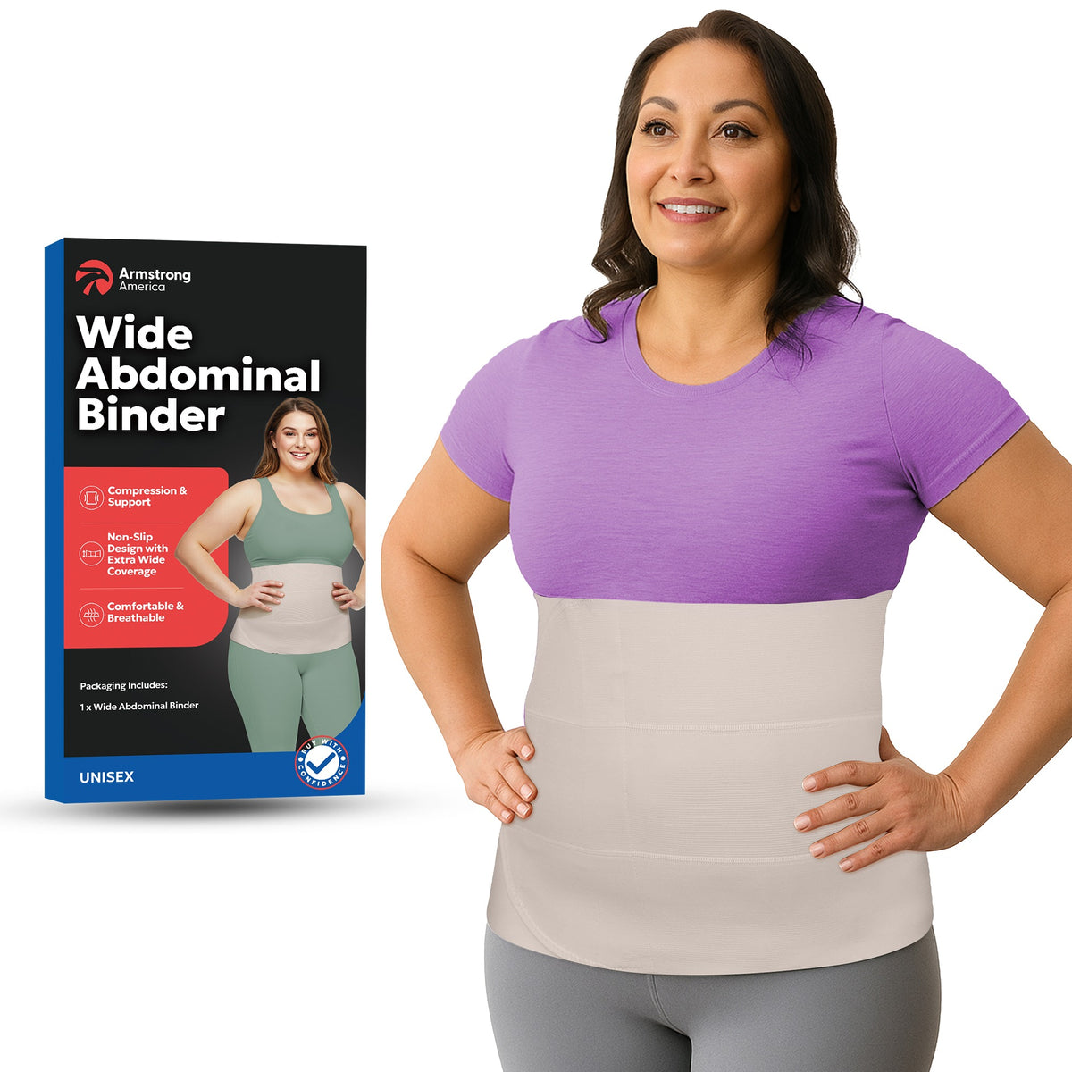 Faja Abdominal Unisex Tallas Grandes de 30,5 cm de Ancho