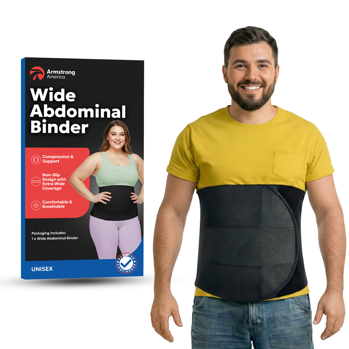 Ceinture Abdominale Unisexe Large 30,5 cm