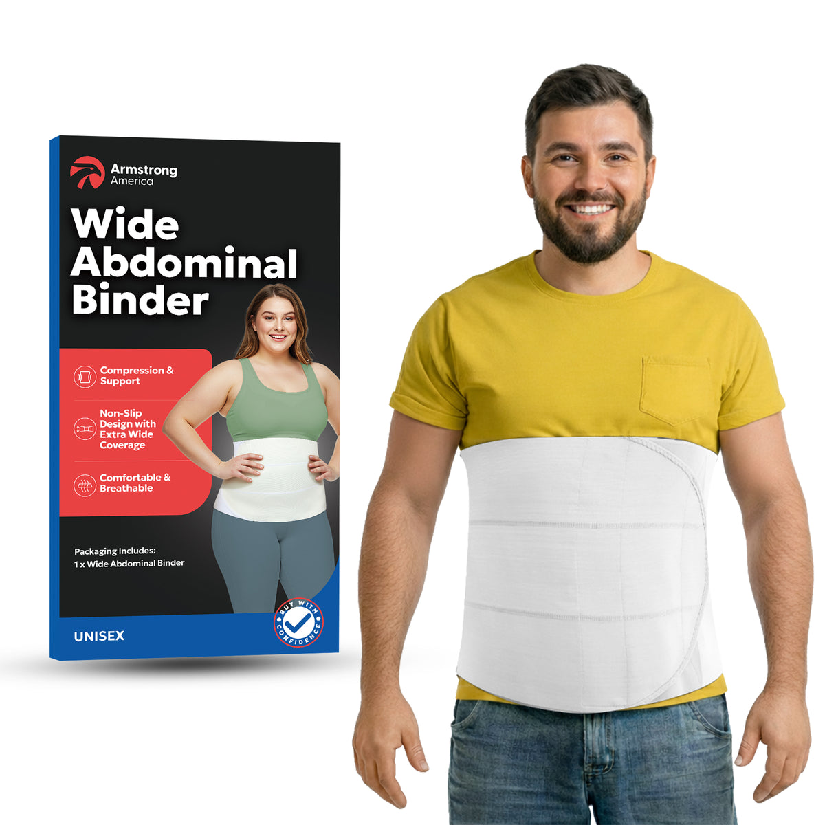 Ceinture Abdominale Unisexe Large 30,5 cm