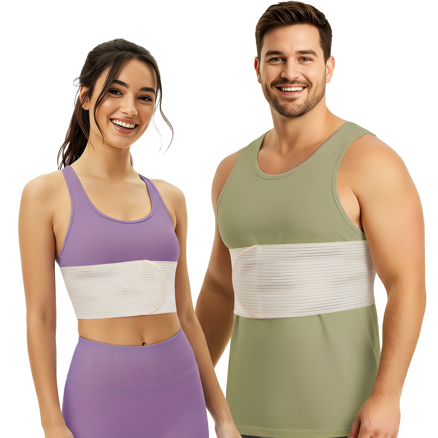 Unisex Rib Brace Chest Binder for Rib Pain Relief