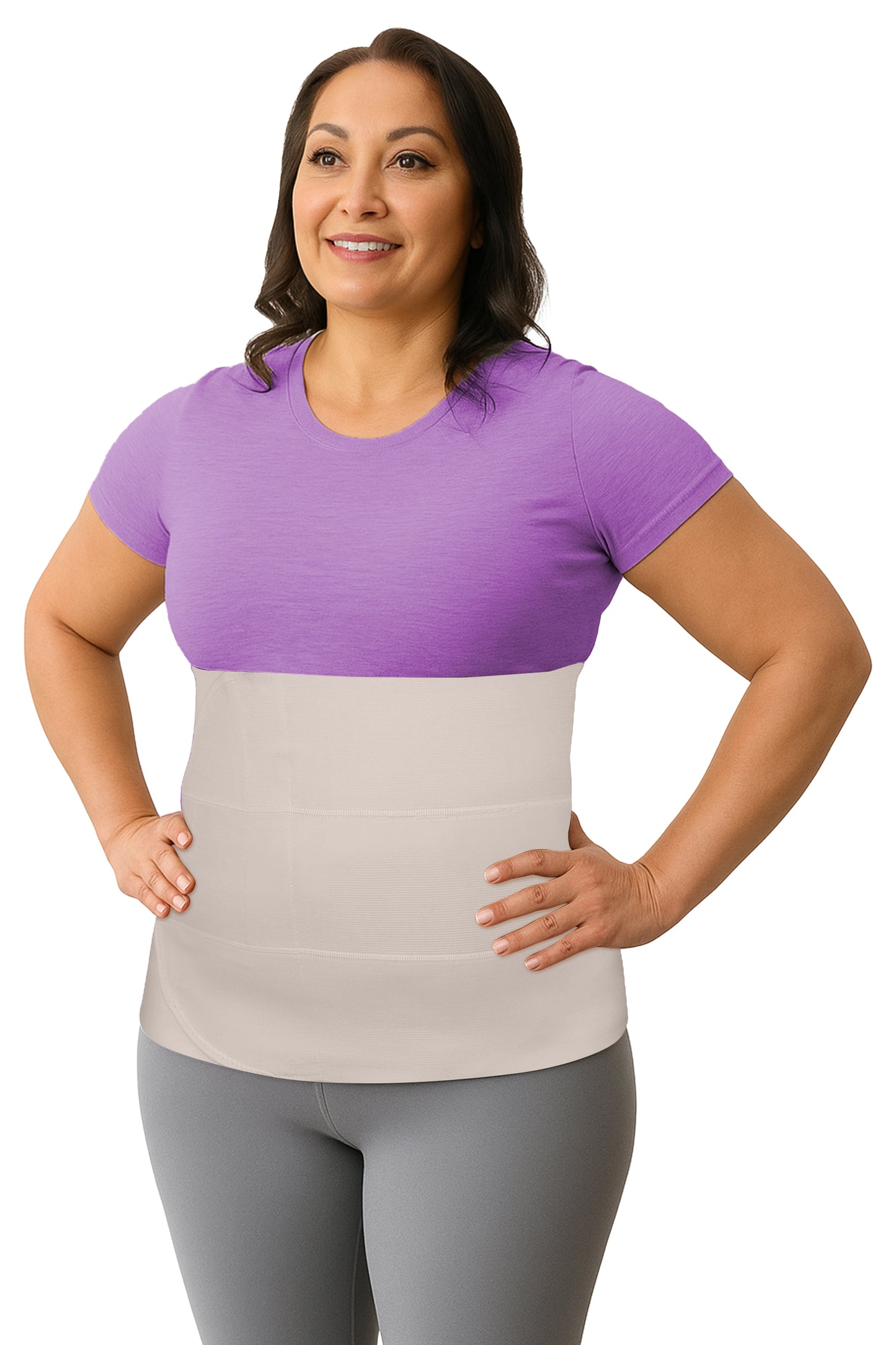Unisex Plus Size 12" Wide Abdominal Binder Belly Wrap