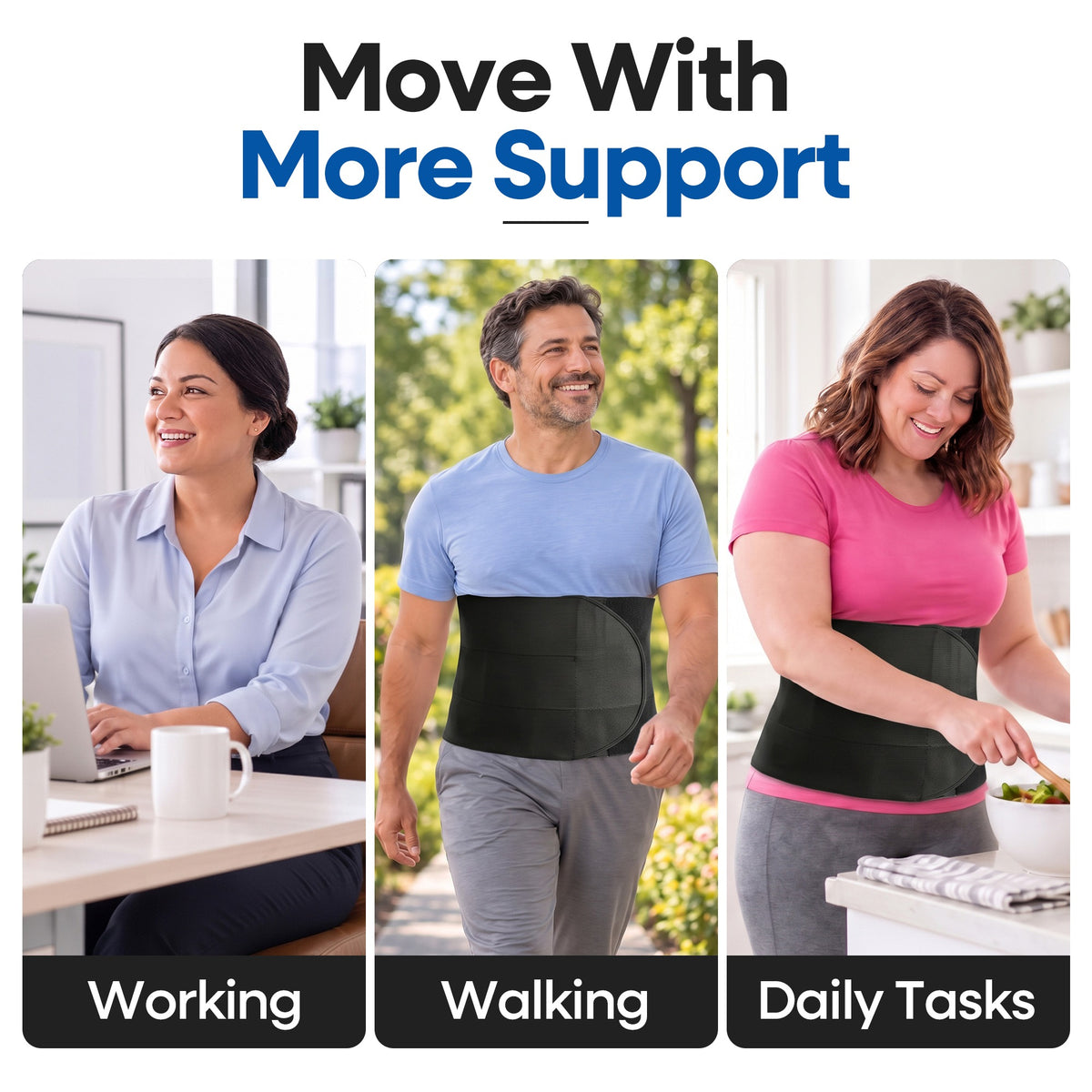 Faja Abdominal Unisex Tallas Grandes de 30,5 cm de Ancho