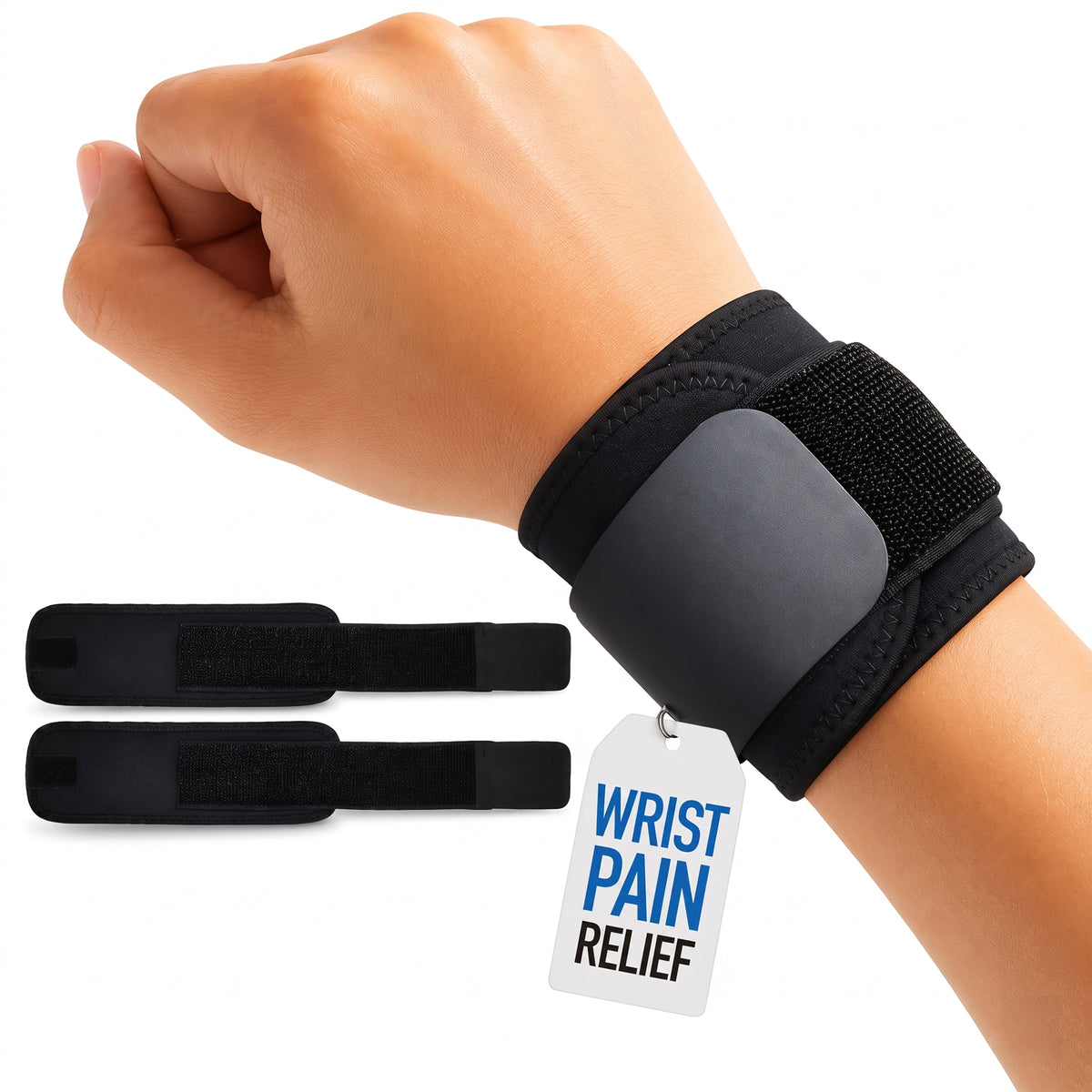 Muñequeras de compresión para la tendinitis | Paquete de 2