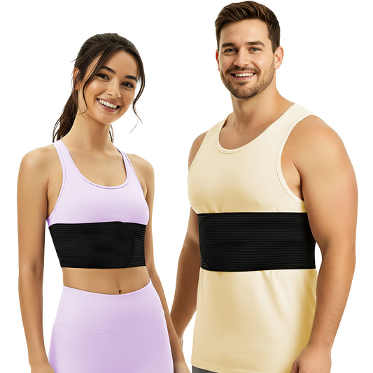 Unisex Rib Brace Chest Binder for Rib Pain Relief