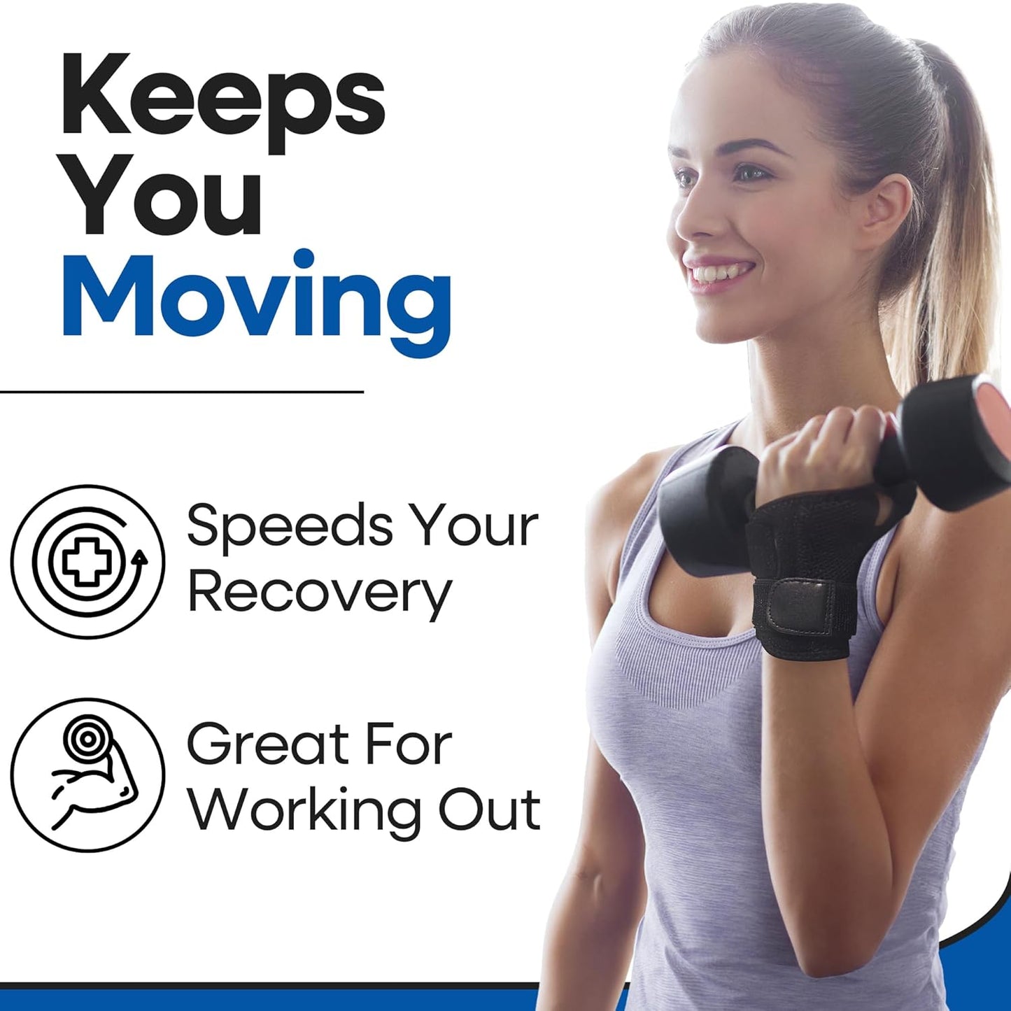 Thumb Brace with Wrist Support (Fits Both Hands)