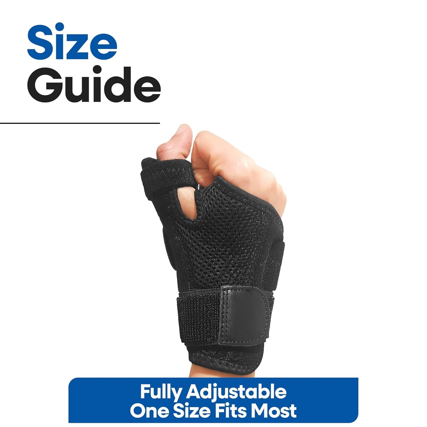 Thumb Brace with Wrist Support (Fits Both Hands)