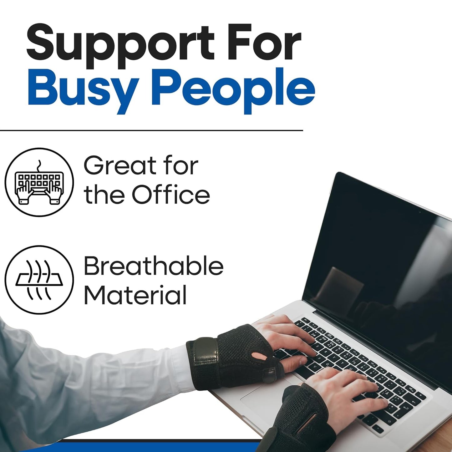 Thumb Brace with Wrist Support (Fits Both Hands)